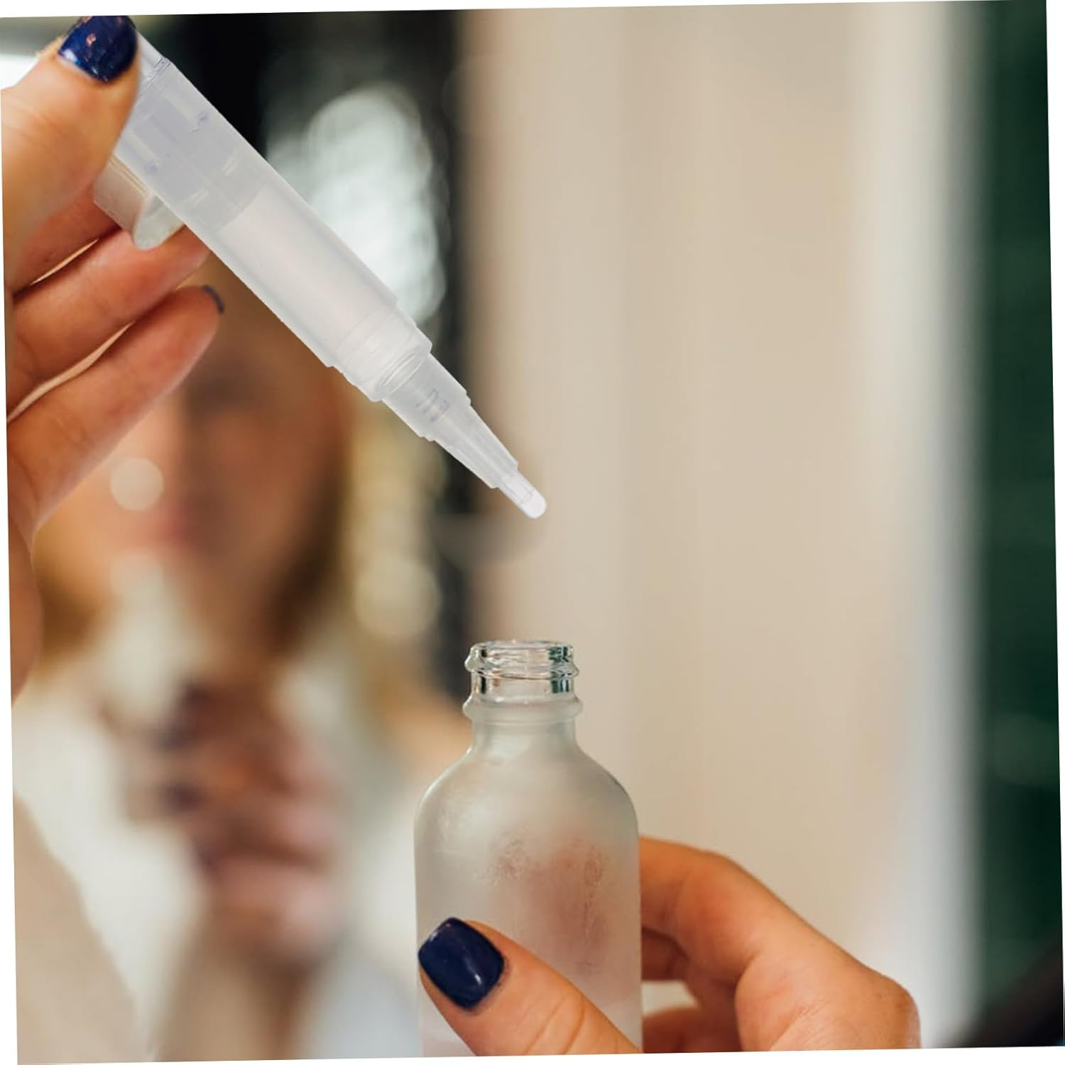 CIYODO 4Pcs Empty Twist Pen Manicure Brush Applicator Silicone Tip Nail Oil Eyelash Dispenser for Travel Daily Use image number 2