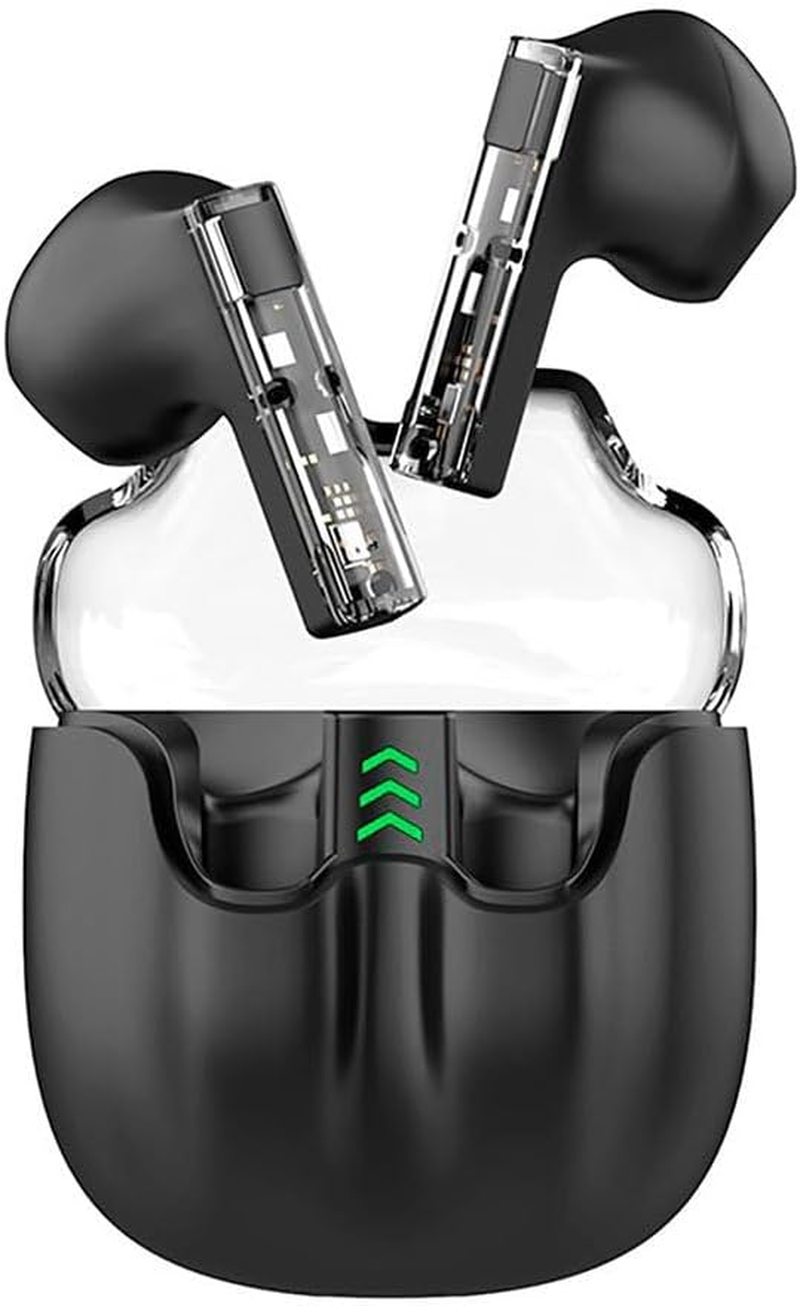 Stereo Bluetooth Headphones Dual Pod Earbuds Cool Vision Black image number 1