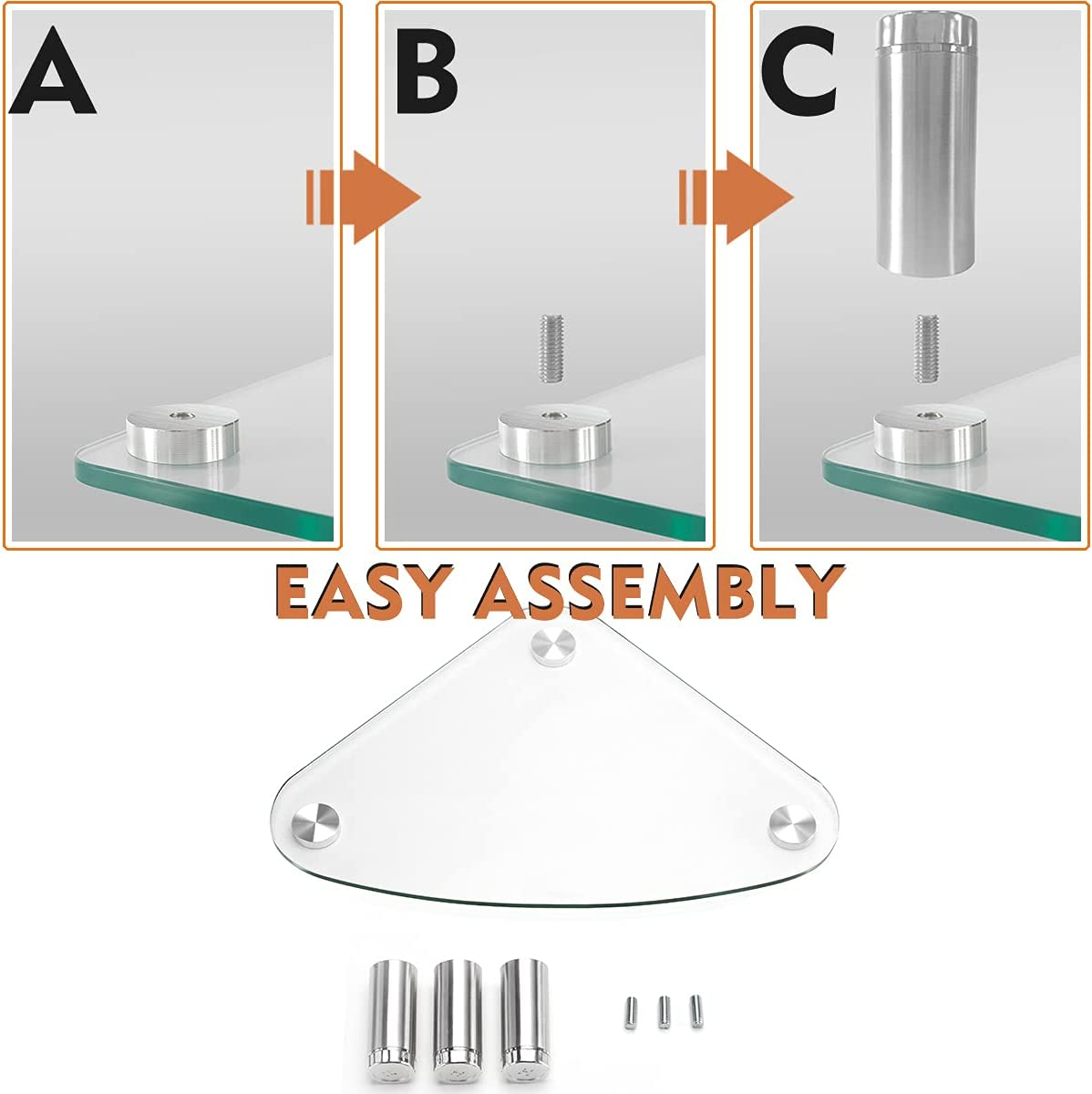 Hemudu Computer Monitor Stand Riser/Triangle save Space Desktop Corner Stand for Computer, Laptop,Hd01T-003P image number 4
