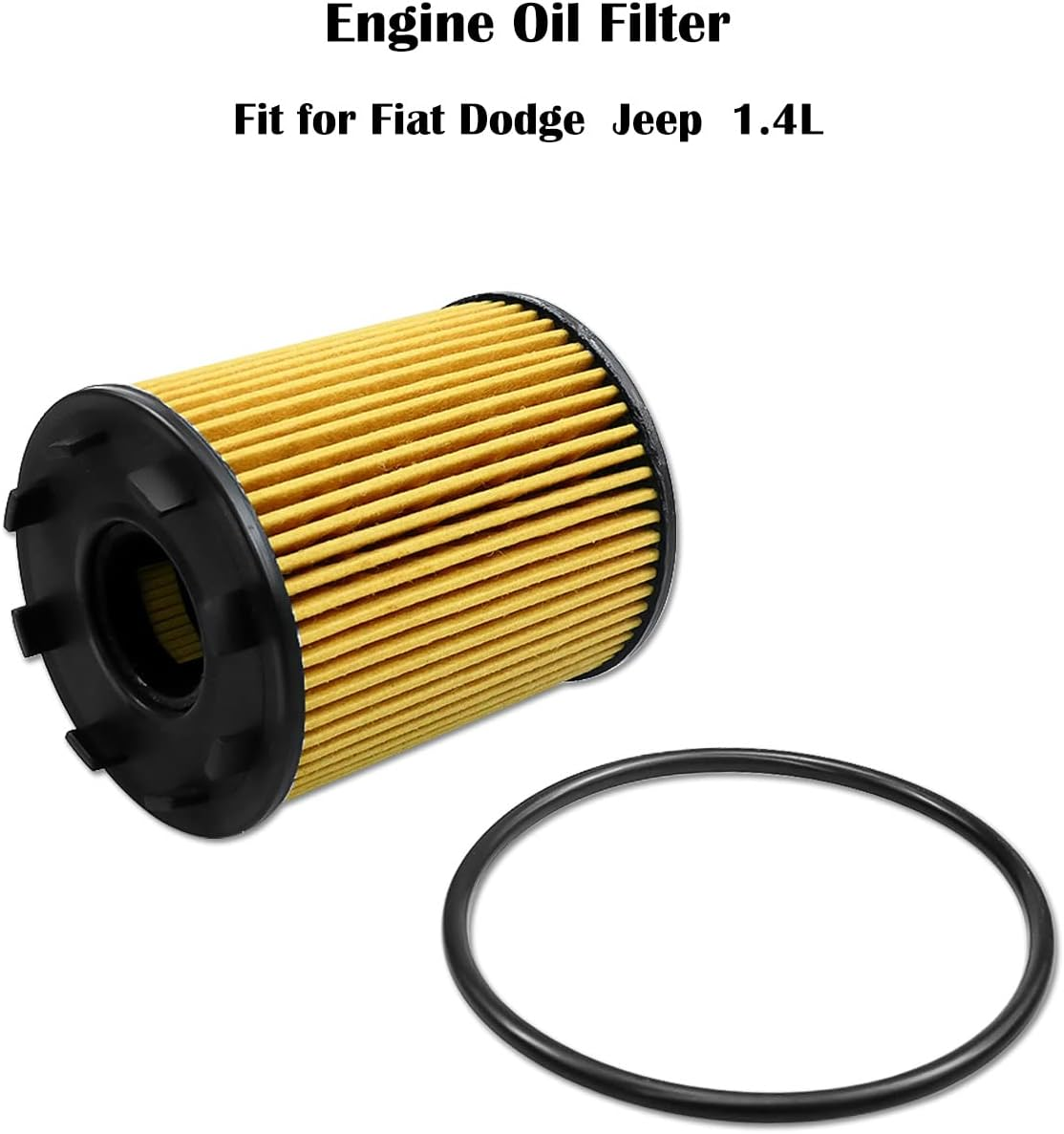 Engine Oil Filter Fit for Fiat 500 1.4L 2012-2019 500L 1.4L 2014-2020 124 Spider 1.4L 2017-2020 Replace 68102241AA 73500049, 3 Pcs image number 3