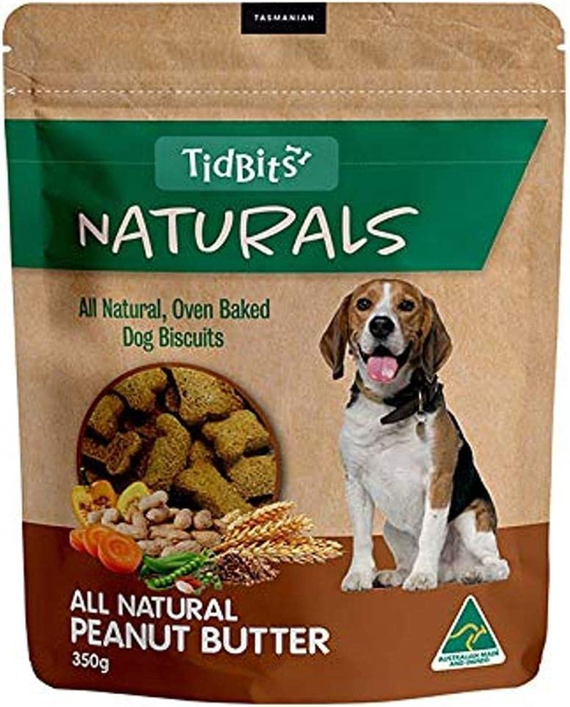 Tidbits Tasmanian Peanut Butter Dog Treats, 350G