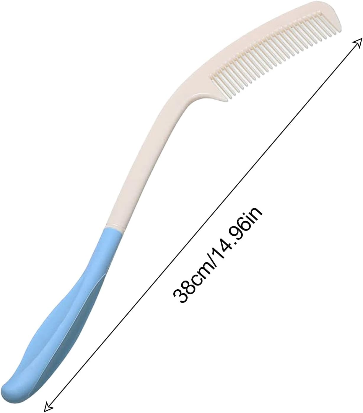 Long Handled Hair Brush | Gentle Long Handled Comb - Elegant Beautiful Long Handled Hair Removal Brush for Women with Long Hair - Brush image number 5