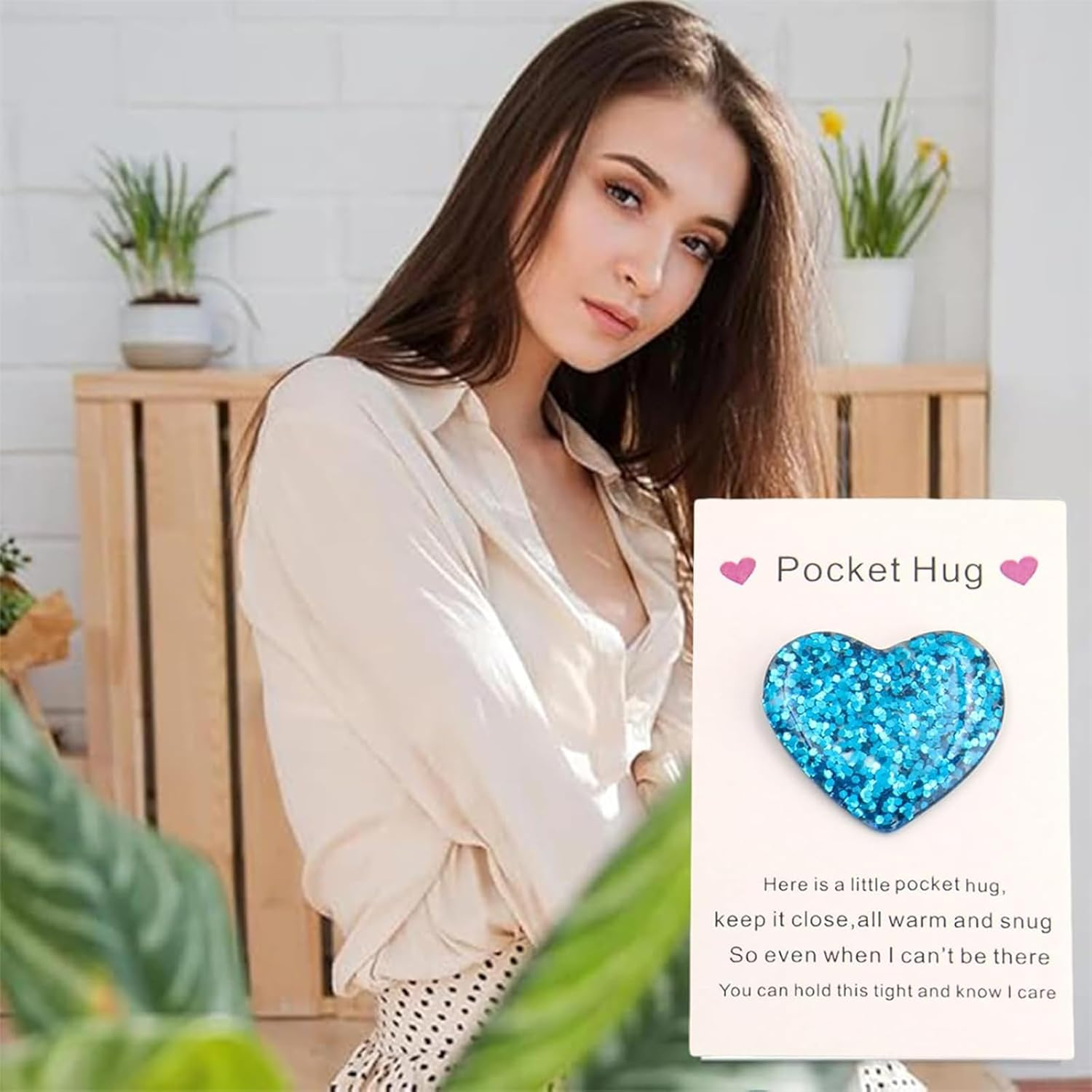 3 PCS Pocket Hug, Set of 3 Colourful Pocket Hugs in Purple, Blue and Multicolour, Emotional Support for Long Distance Relationships, Graduation, More, a Heartfelt That Symbolises Love