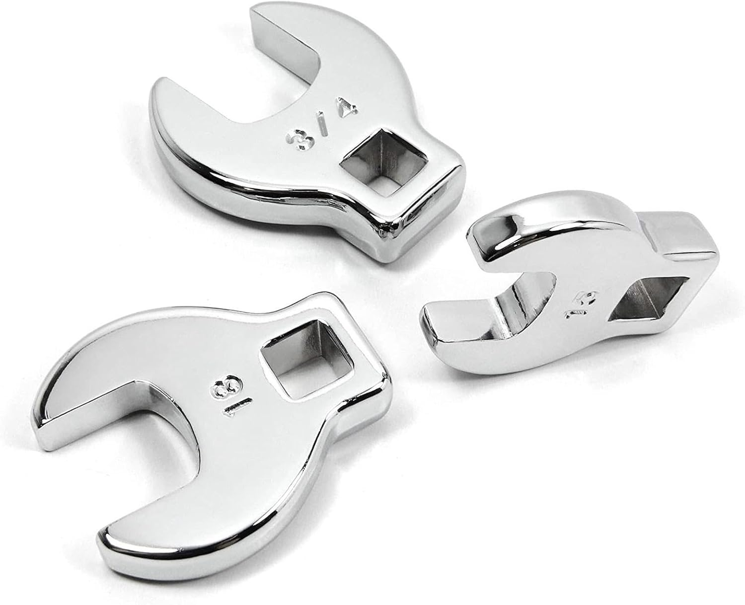 Okiyakusama 10 Pieces 3/8 Inch Drive Crowfoot Wrench Set Steel Sturdy SAE 10-19Mm Professional Hand Tool Durable Automotive Repair Tools image number 4