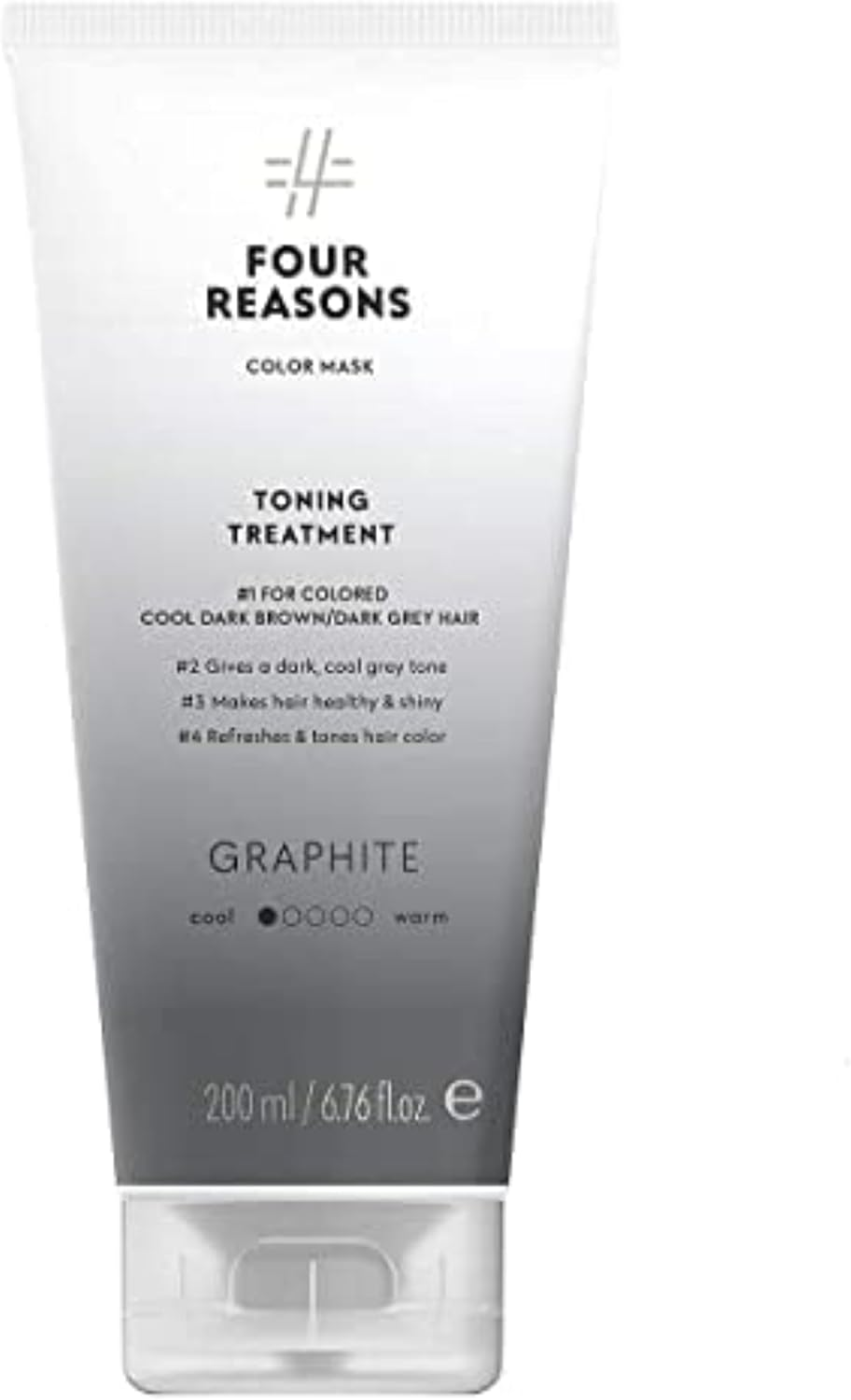 Color Mask Graphite Reconstructive Treatment - Color Maintaining Conditioner for Gray Color Treated Hair and for Cool Brown Hair, Brass Remover for Brown Hair, 6.76 Oz - NOT for BLONDE HAIR!