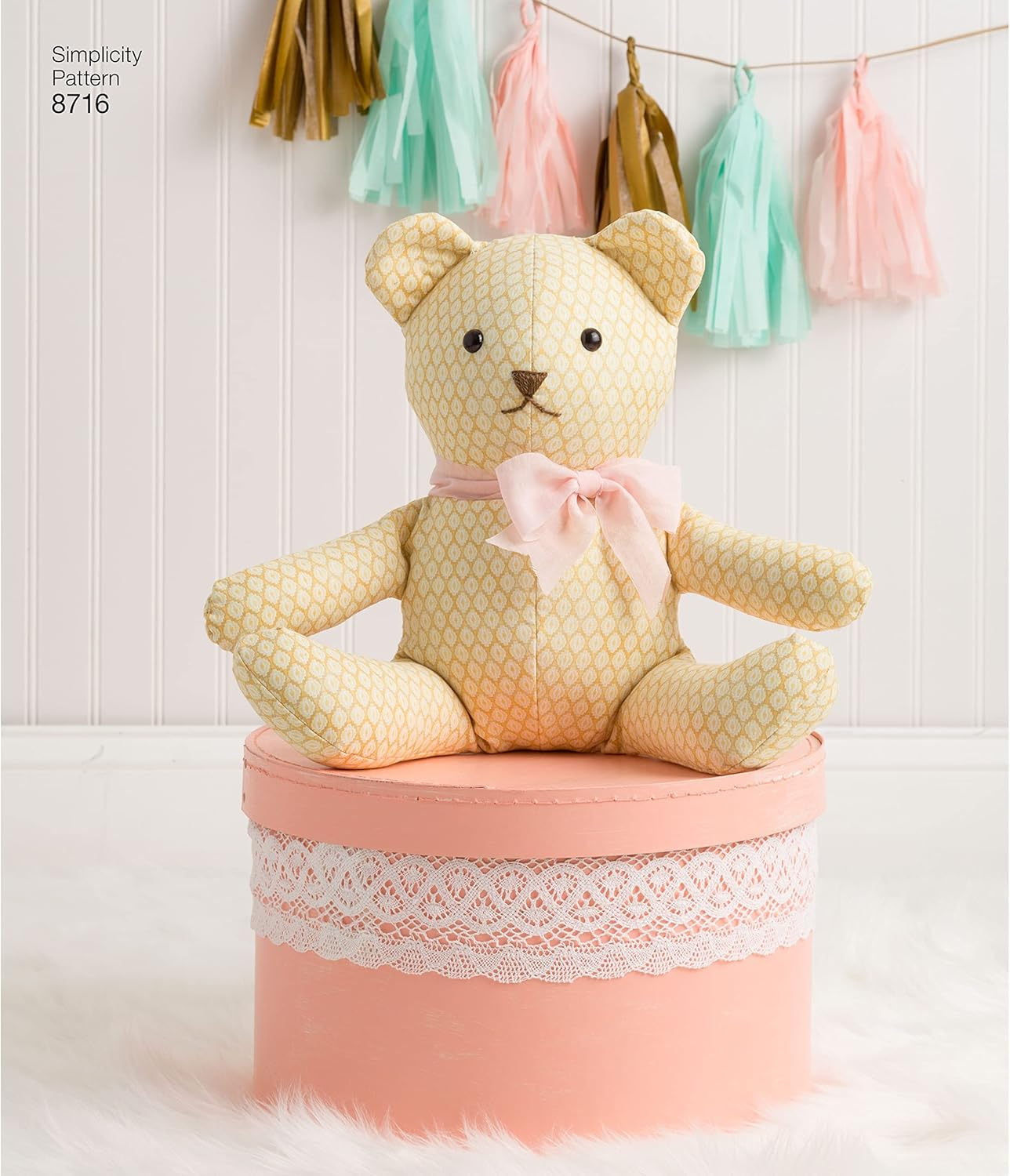 Simplicity S8716 Sewing Pattern Stuffed Animals, One Size image number 3