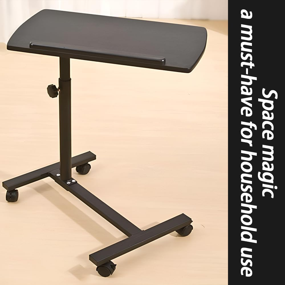 Height Adjustable Desk, Mobile Sofa Side Table, Durable & Space-Saving Bed Desk, Multi-Purpose Portable Laptop Table, Suitable for Home Office, Bedroom, Living Room ﻿ image number 1