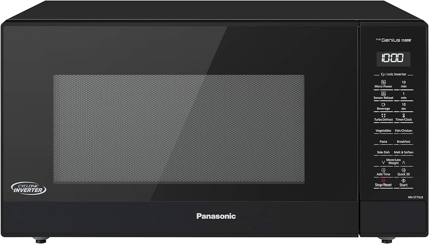 Panasonic 44L 1100W Cyclonic Inverter Microwave Oven, Black (NN-ST75LBQPQ) image number 2