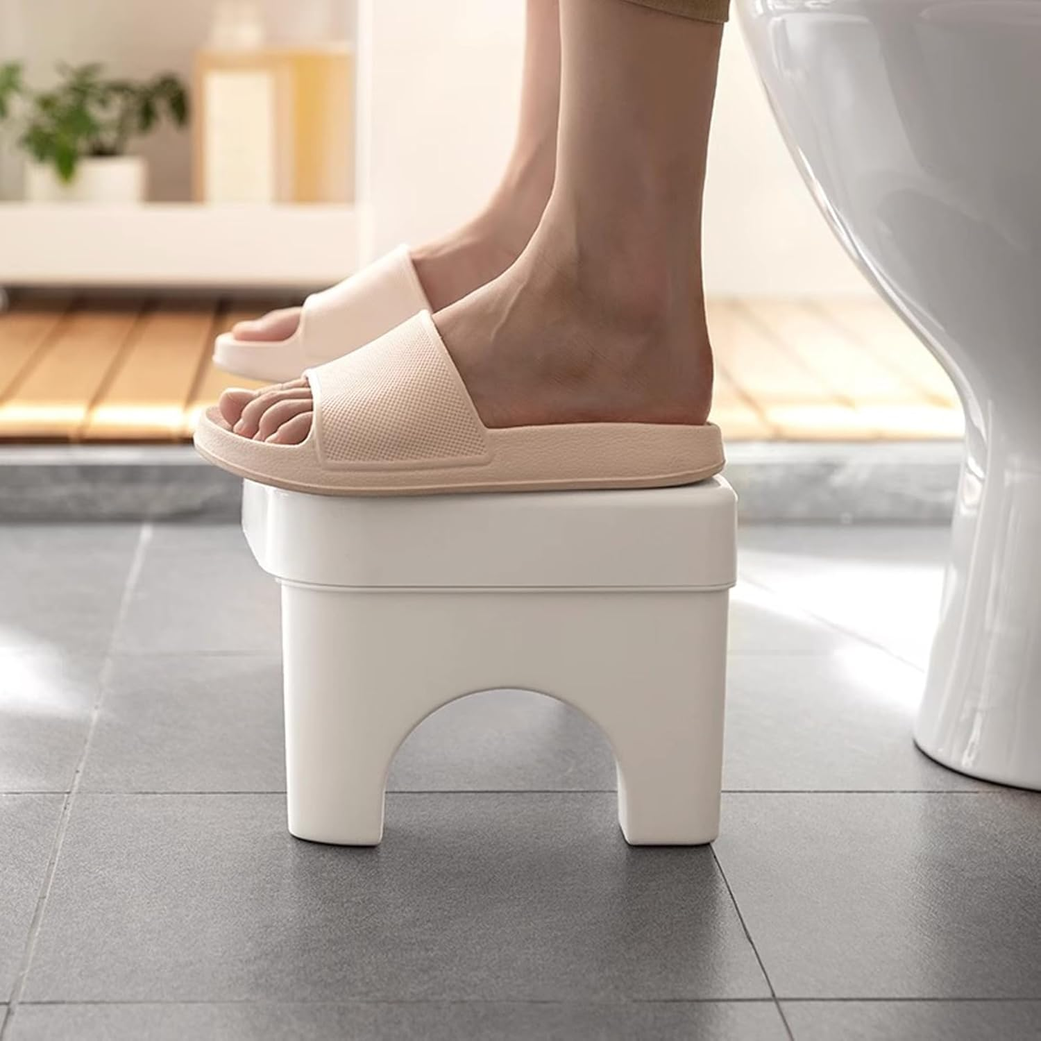 Detachable Multi-Functional Toilet Stool, Portable Squatting Step Stool for Home Bathroom, Bathroom Accessories for Kids and Adults, Lightweight and Durable