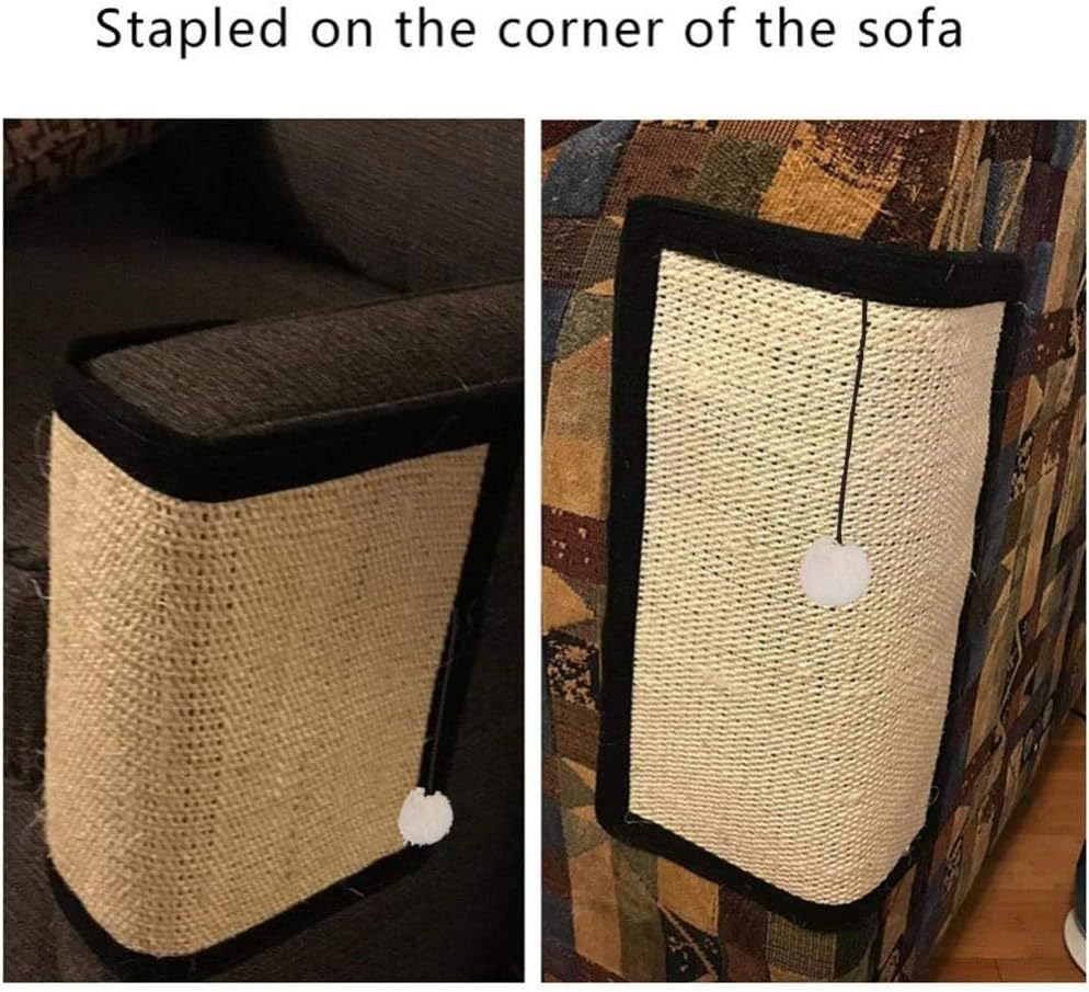 Cats Scratch Mat Scratch Protection Cat Scratching Board Corner Scratching Board Sofa Sisal Scratching Carpet 40 X 29 Cm for Cats - Couch Cat Scratching Mat for Room Corners Corner Protection image number 1