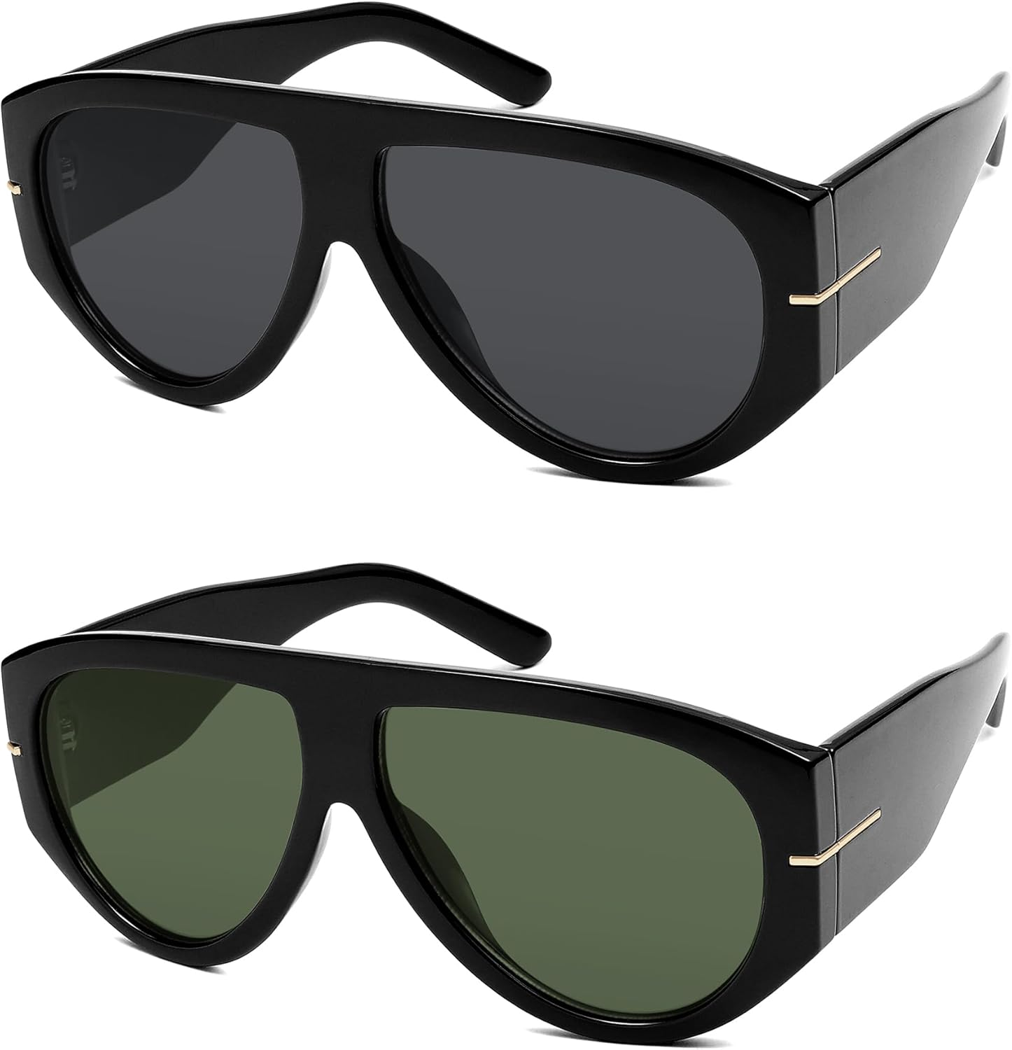 HERJOUR Oversized Retro Aviator Sunglasses Womens Mens 70S Classic Vintage Sun Glasses AR82227