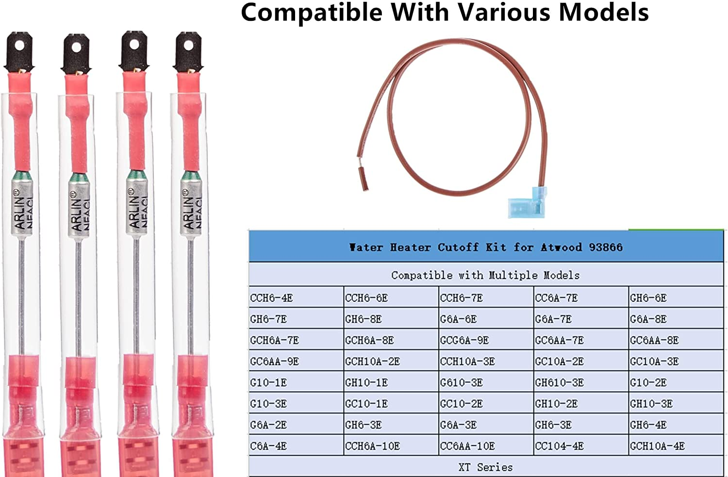 Thermal Cut off Kit for Rv Atwood 93866 Water Heater Cutoff Replacement OEM Part Thermal Fuse, Toilet Part and Fittings OEM 5 Pcak Atwood Rv Water Heater Parts image number 3