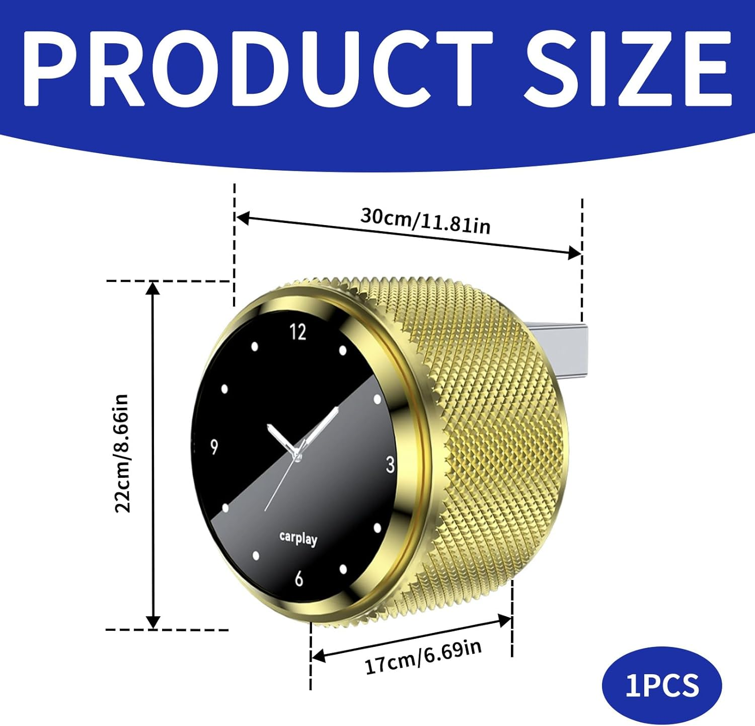 Gold Wireless Carplay Adapter, Bluetooth 5.0 Android Auto Wireless Adapter,Carplay Dongle,Android Auto Wireless Adapter, with a Powerful, Stable Transmission and Low-Power Consumption image number 1