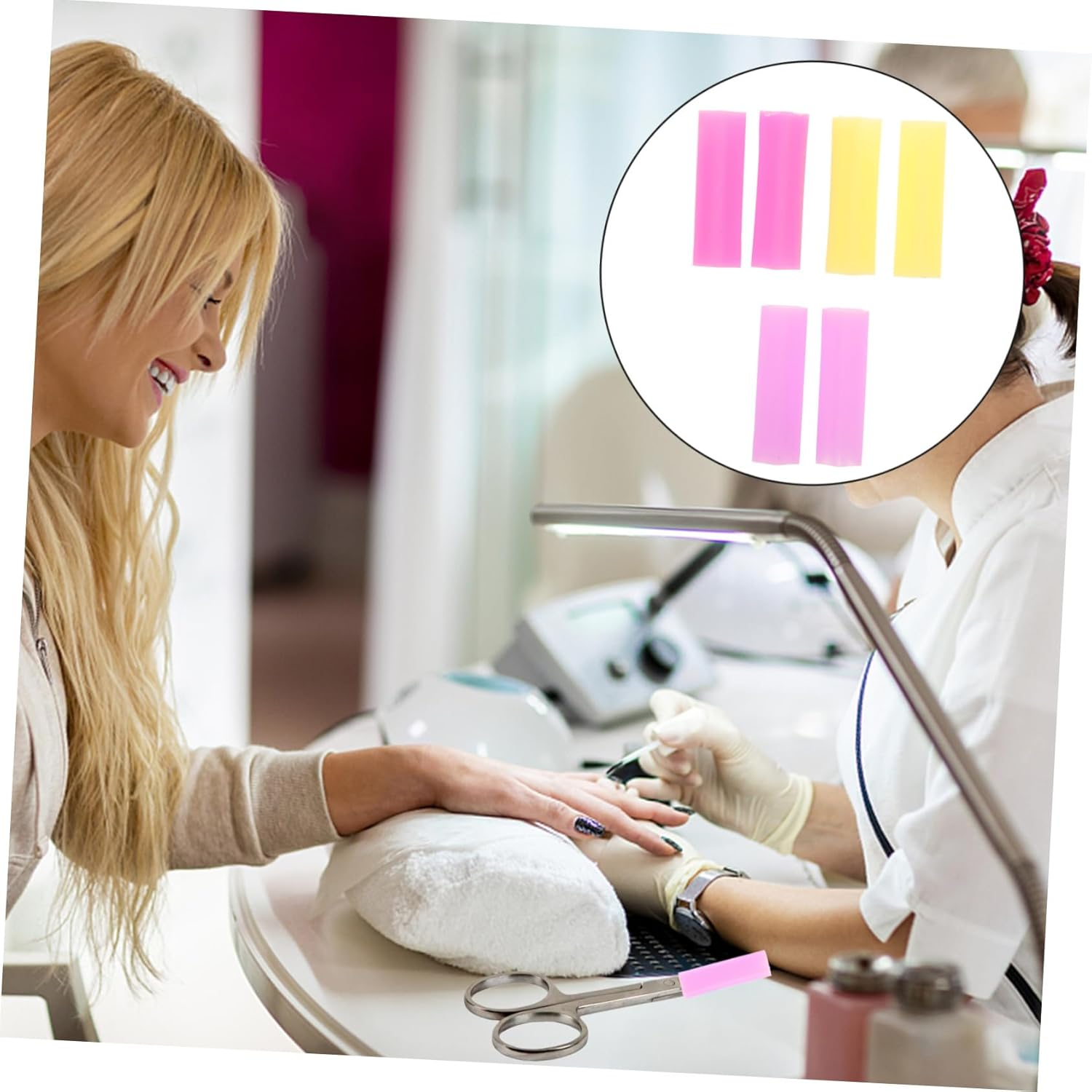 ARTSEWPLY 3Pairs Manicure Scissors Protective Cover Cuticle Scissor Nipper Sleeves for Home Use image number 1