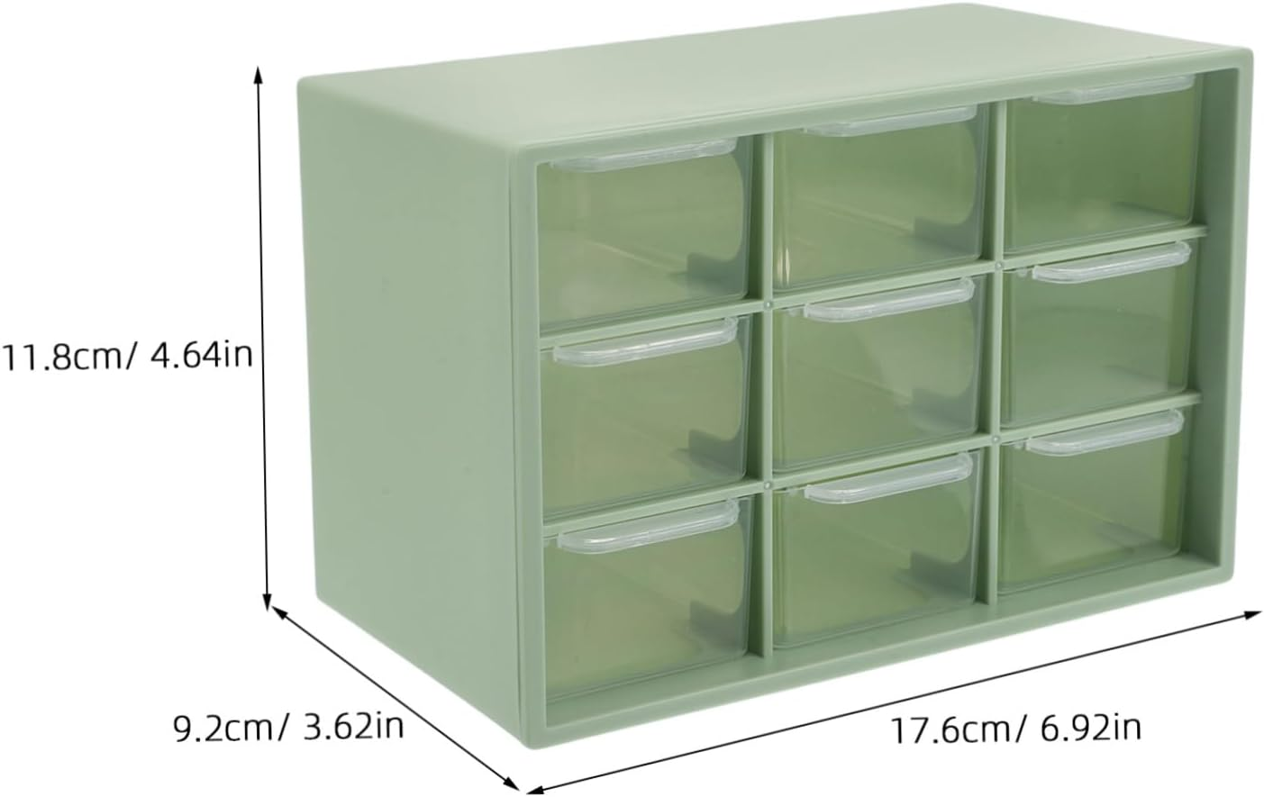 GANAZONO Plastic Storage Box Compartment Makeup Organizer for Teacher Toolbox Craft Supplies Office Desktop Rv Home