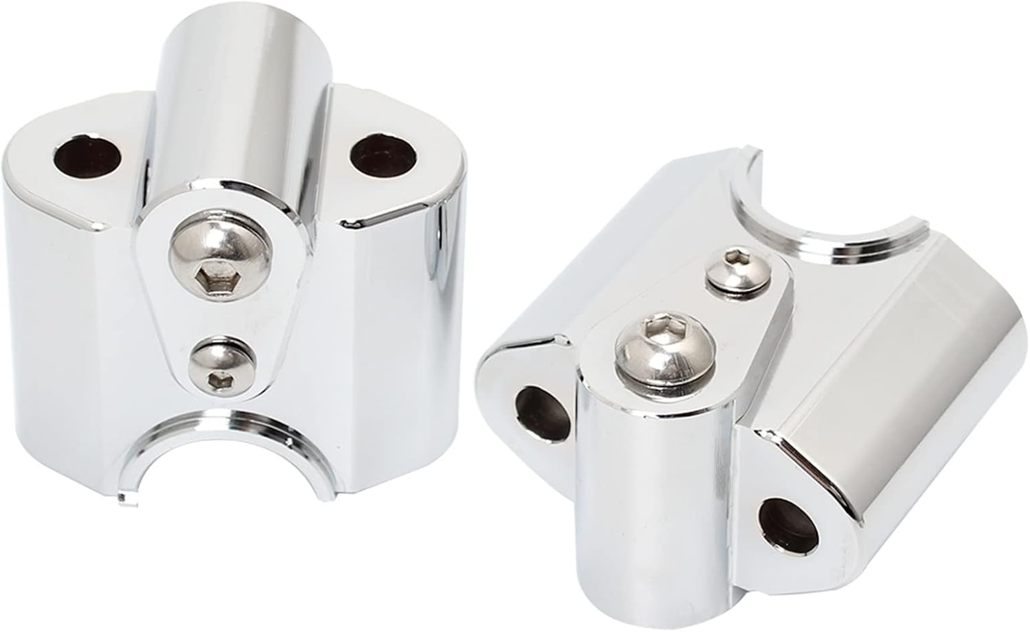 For B&MW R18 2020 2021 2022 Motorcycle Accessories Chrome Handlebar Riser Bar Mount Clamp Mounting Lift Move Adapters Part image number 3