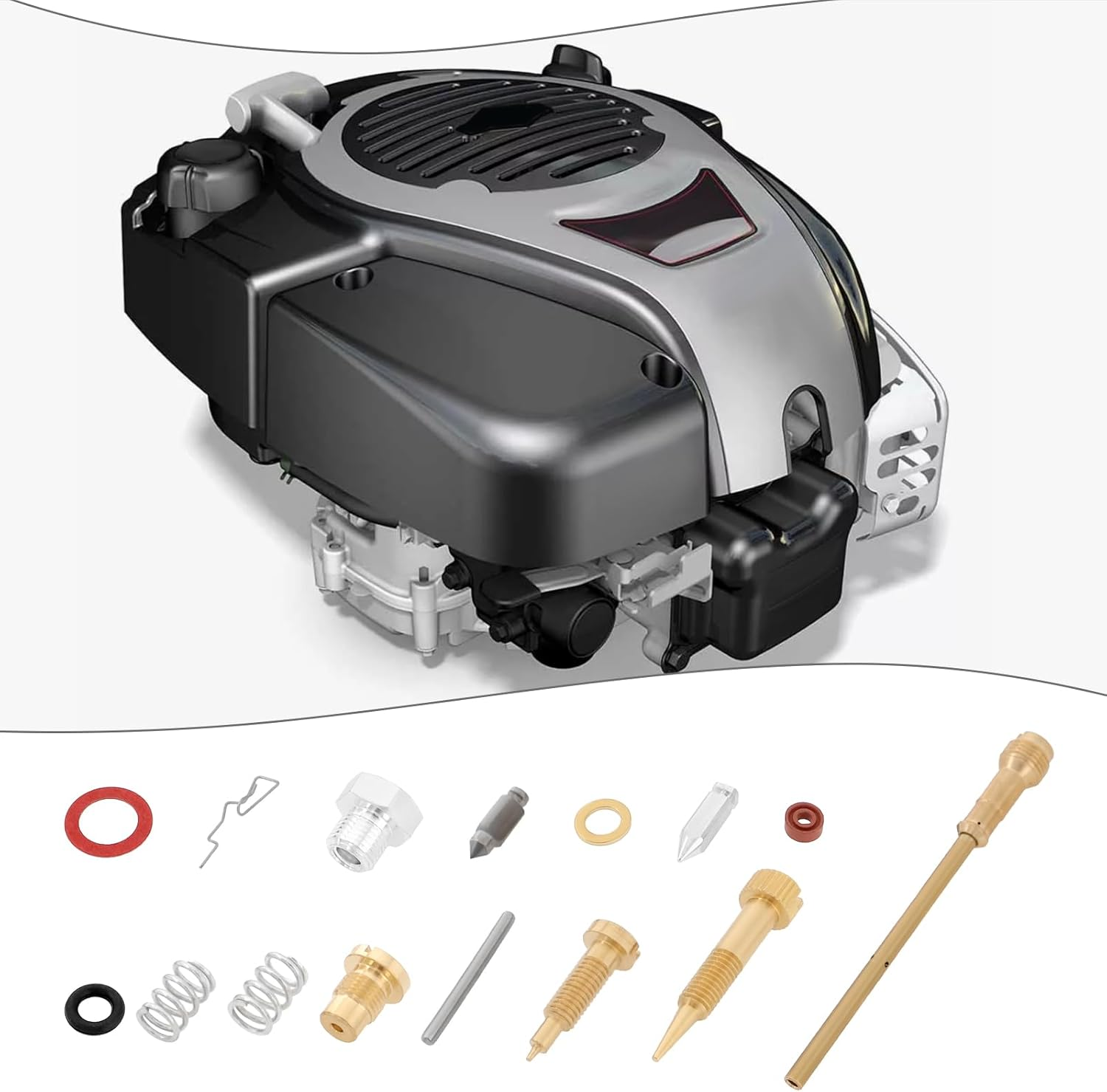 Emsea Carburetor Repair Kit 394989 Engine Repair Carb Rebuild Repair Kit Compatible with Briggs & Stratton 10 11 16 Hp Engine Carburetor image number 6