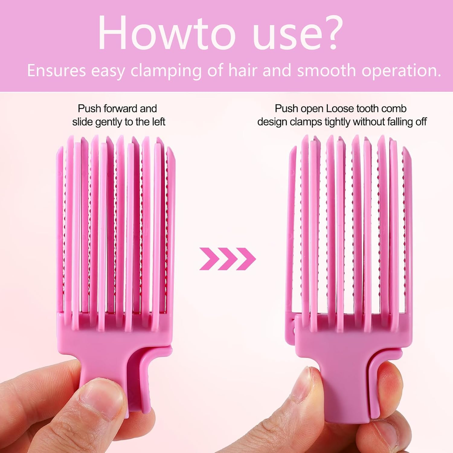 QIUMING Volume Clip No Imprint Hair Root Lifting Clips Volume Hair Clips Volume Hair Clip Suitable for Long and Short Hair to Create Hairstyles (Pink+Purple+Black) image number 6