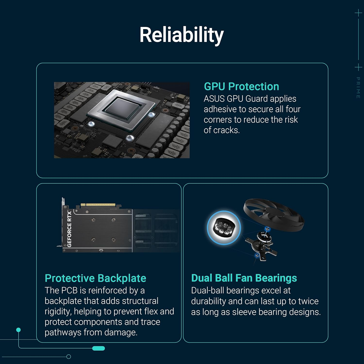 ASUS the Sff-Ready Prime Geforce RTX&trade; 5060 8GB GDDR7 Graphics Card (Pcie&reg; 5.0, 8GB GDDR7, HDMI&reg;/DP 2.1, 2.5-Slot, Axial-Tech Fans, Dual BIOS) image number 3