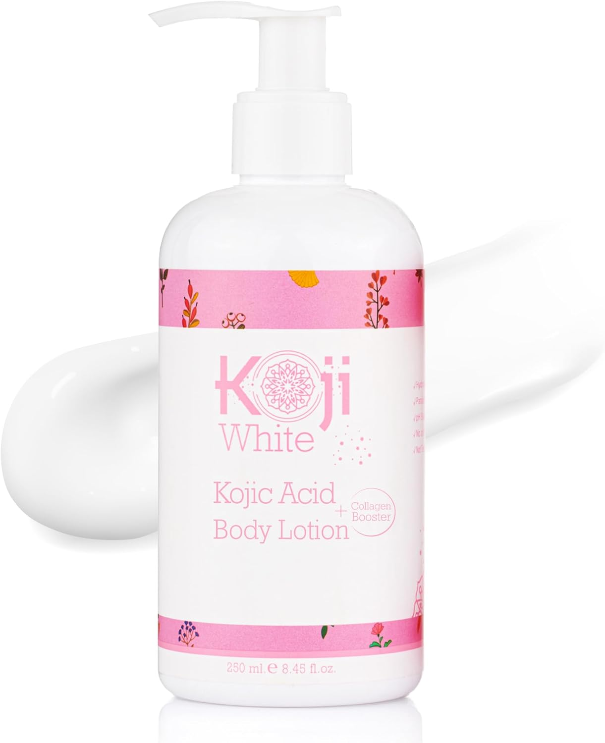 Koji White Kojic Acid & Collagen Body Lotion - Hydrated & Radiant Skin with Arbutin, Deep Moisturizing, Nourishing Care for Smooth & Healthy-Looking Skin &ndash; Vegan, 8.45 Fl Oz (1 Bottles) image number 1