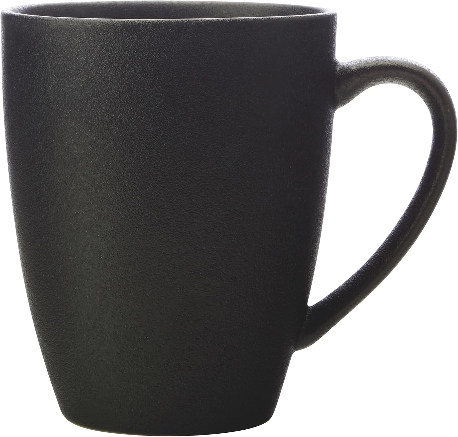 Maxwell & Williams Caviar Coupe Mug, Black, 400 Ml (Pack of 4)