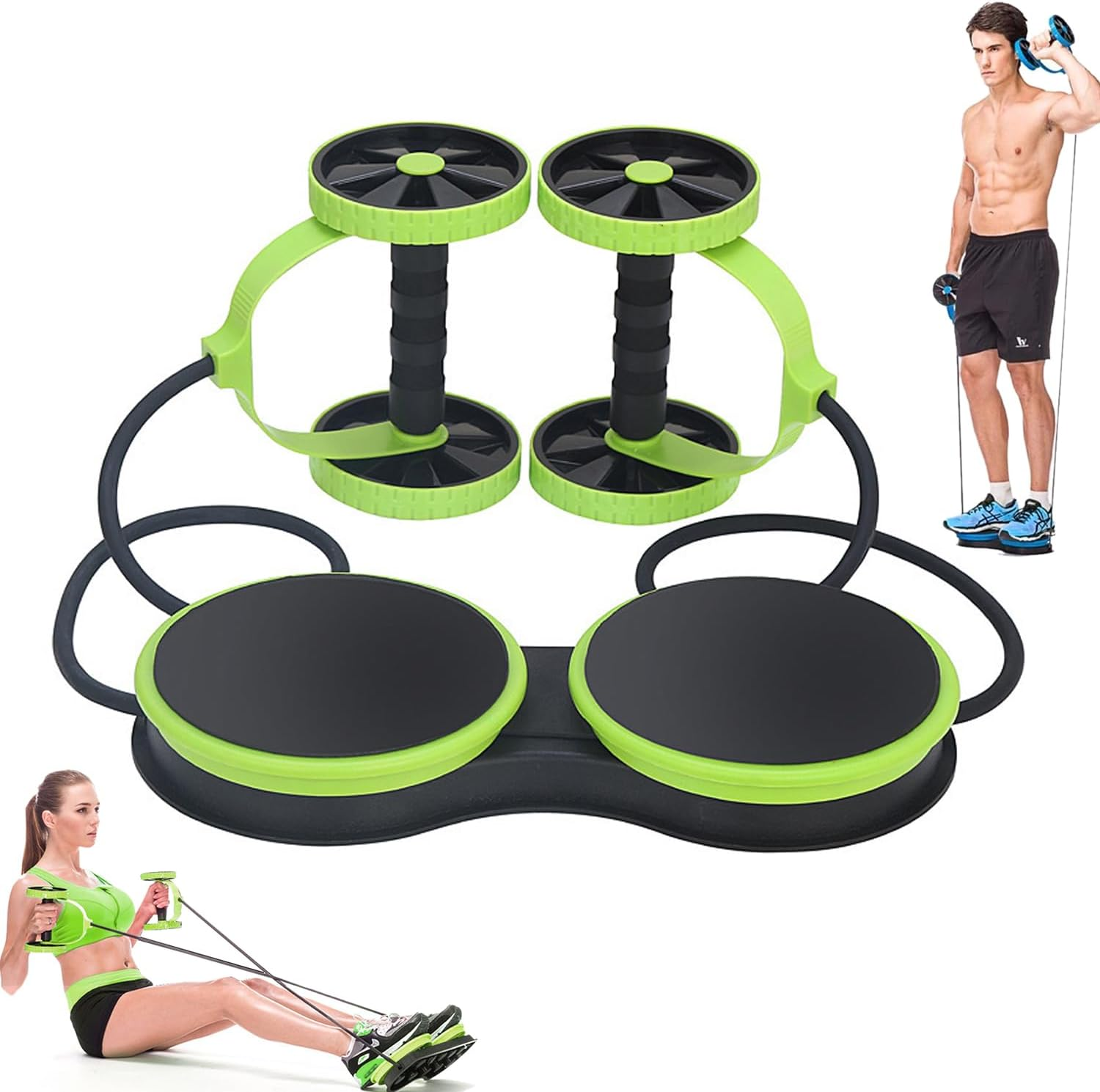 Ultimate 360&deg; Ab Roller Wheel - Total Core Workout, Sculpt & Strengthen Abs, Waist, Arms, Shoulders & Legs - Durable & Safe - Ideal for Home Gym