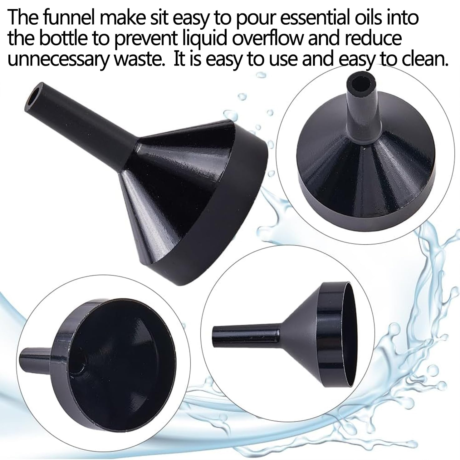 WADY 22 Pcs Small Metal Funnels with 4 Pack Mini Pipette, Metal Small Funnel Aluminum Alloy Funnel for Filling Bottles and Transferring Cosmetics Perfume, Kitchen Gadgets Accessories (Small)