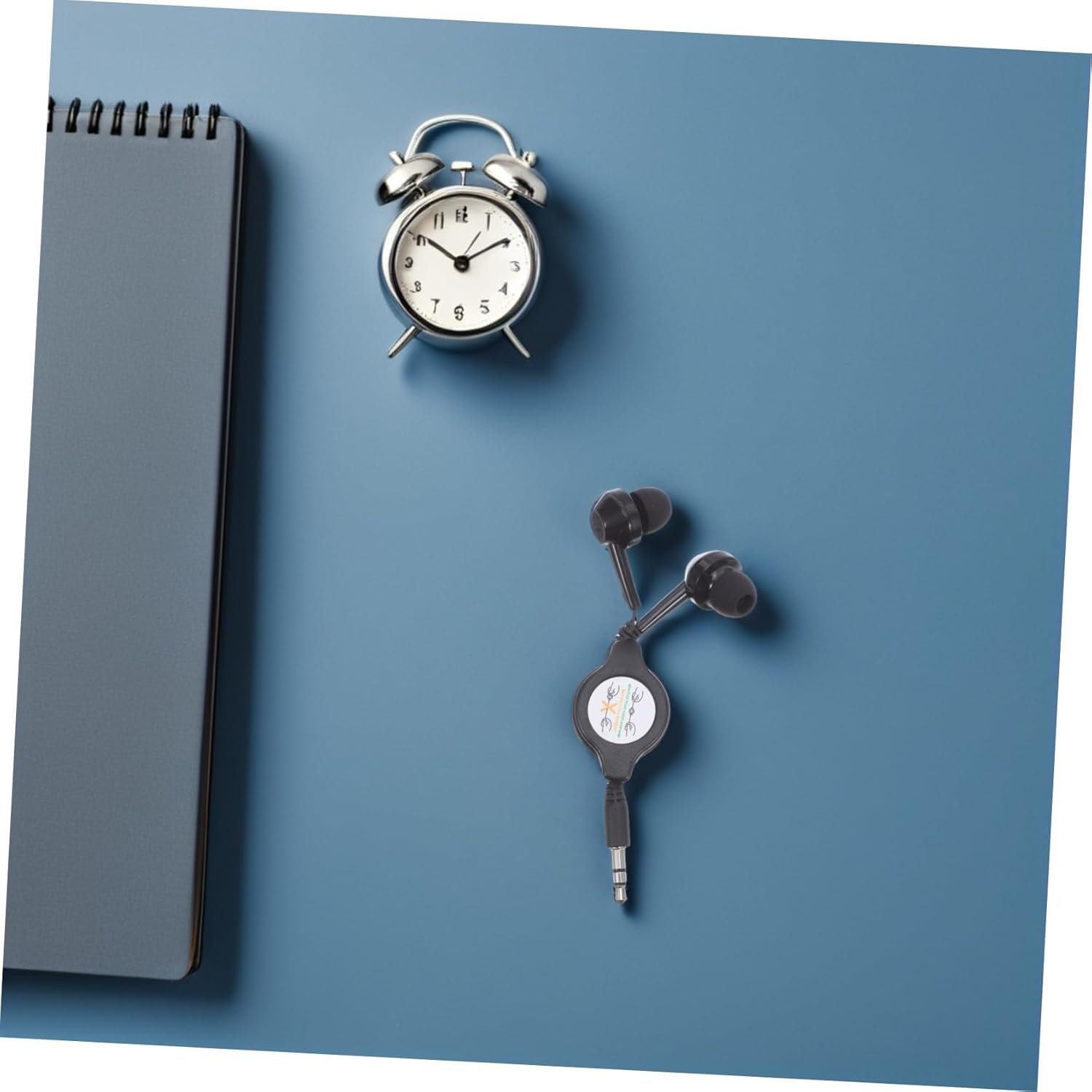 Hoement 2Pcs Retractable Wired Earbuds In-Ear Earphones Compact Portable Headphones with Dual Cable Stretch for Work Study Travel Noise Reduction and High-Fidelity Sound image number 5