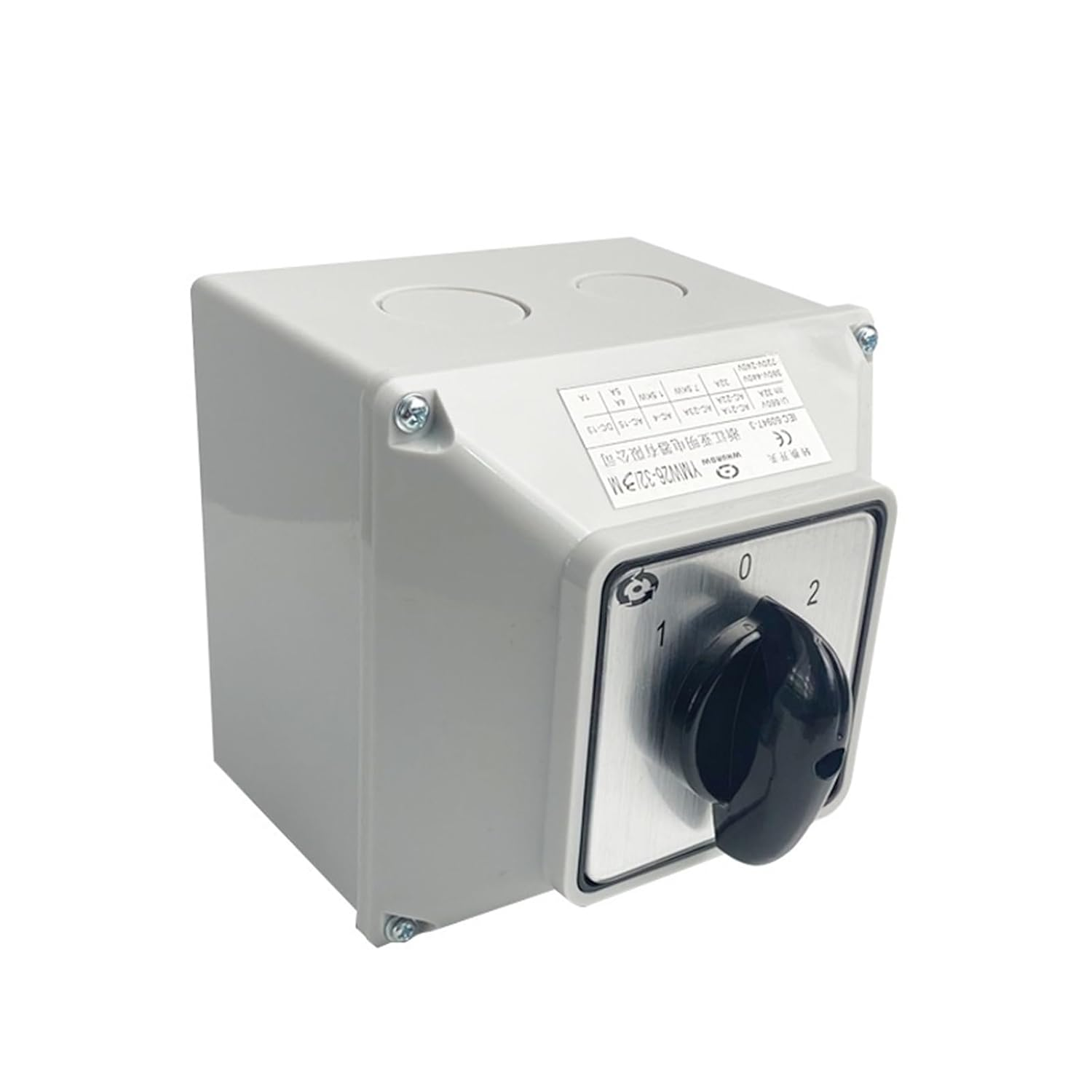 XNWKF LW26-32 YMW26-32/2M Changeover Cam Rotaris Switch 32A 2 Poles with Waterproof Box IP65 Select Interruptor Silver Contact(102 with Box) image number 3