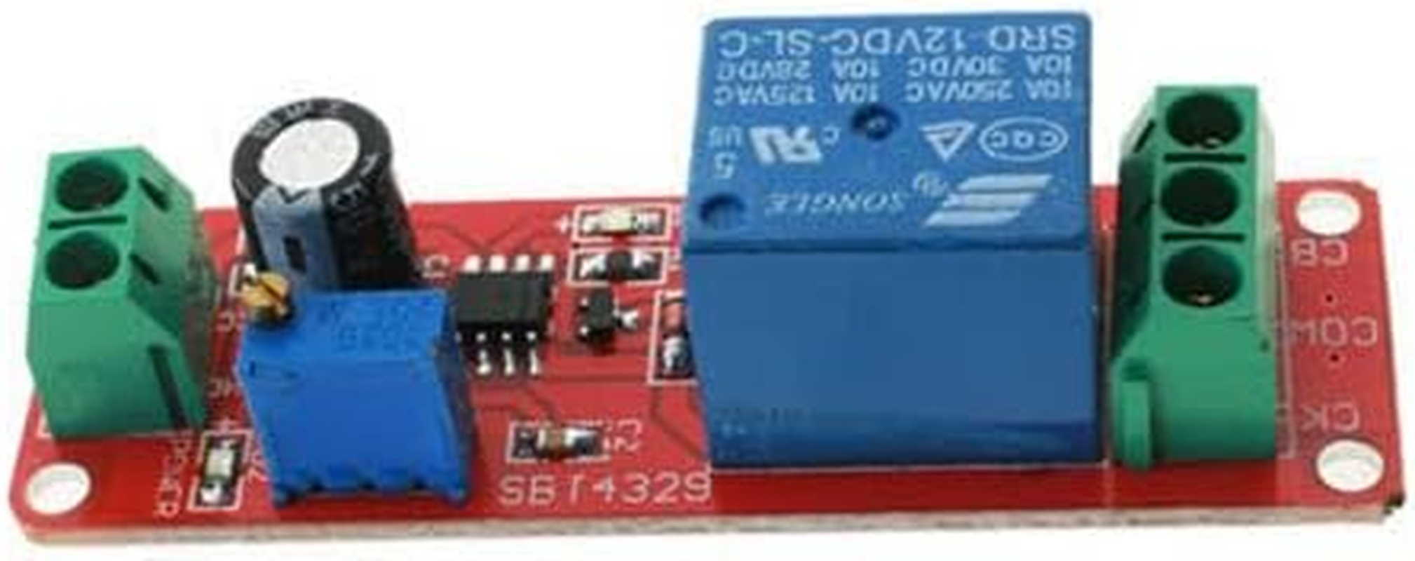 12V DC Adjustable Timer Switch Module Time Delay Relay NE555 - STOCK image number 2