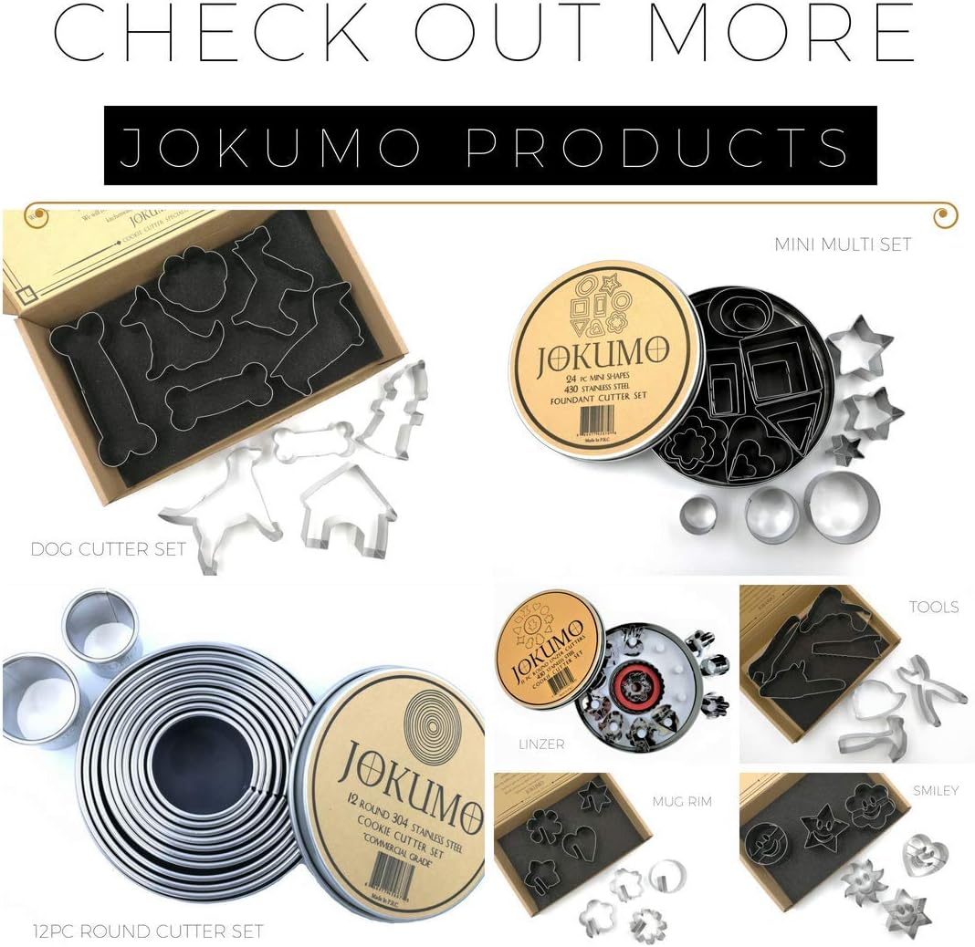 Flower Blossom Cookie Cutters Set &ndash; 8 PC High Grade 430 Stainless Steel &ndash; a Truly Unique Set for Flower Lovers image number 3