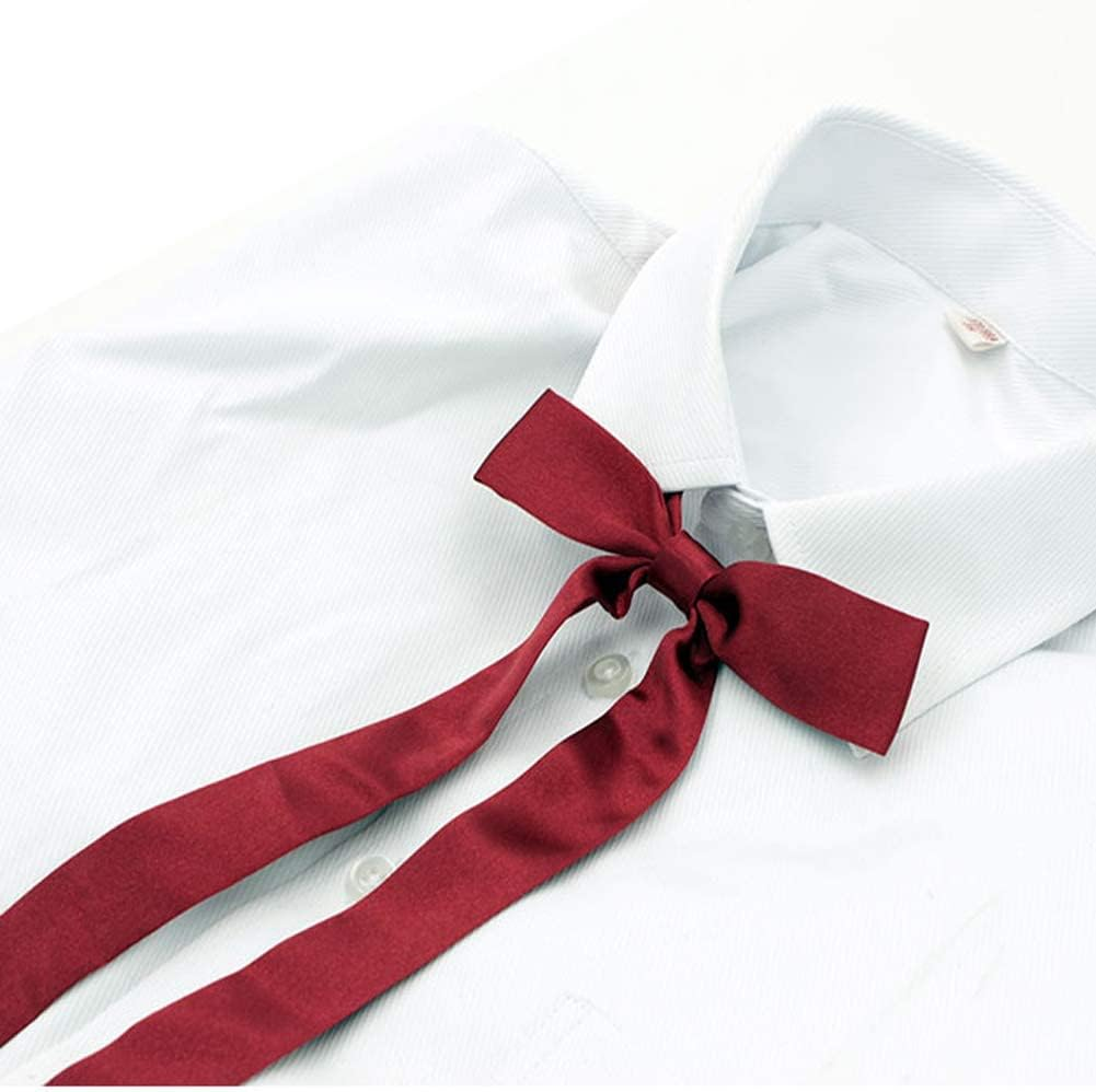 AUSUAYA Women Long Pre Bow Tie, Adjustable Ladies Western Satin Neck Ties for T-Shirt Decoration Valentine'S Gift GB-WT-01