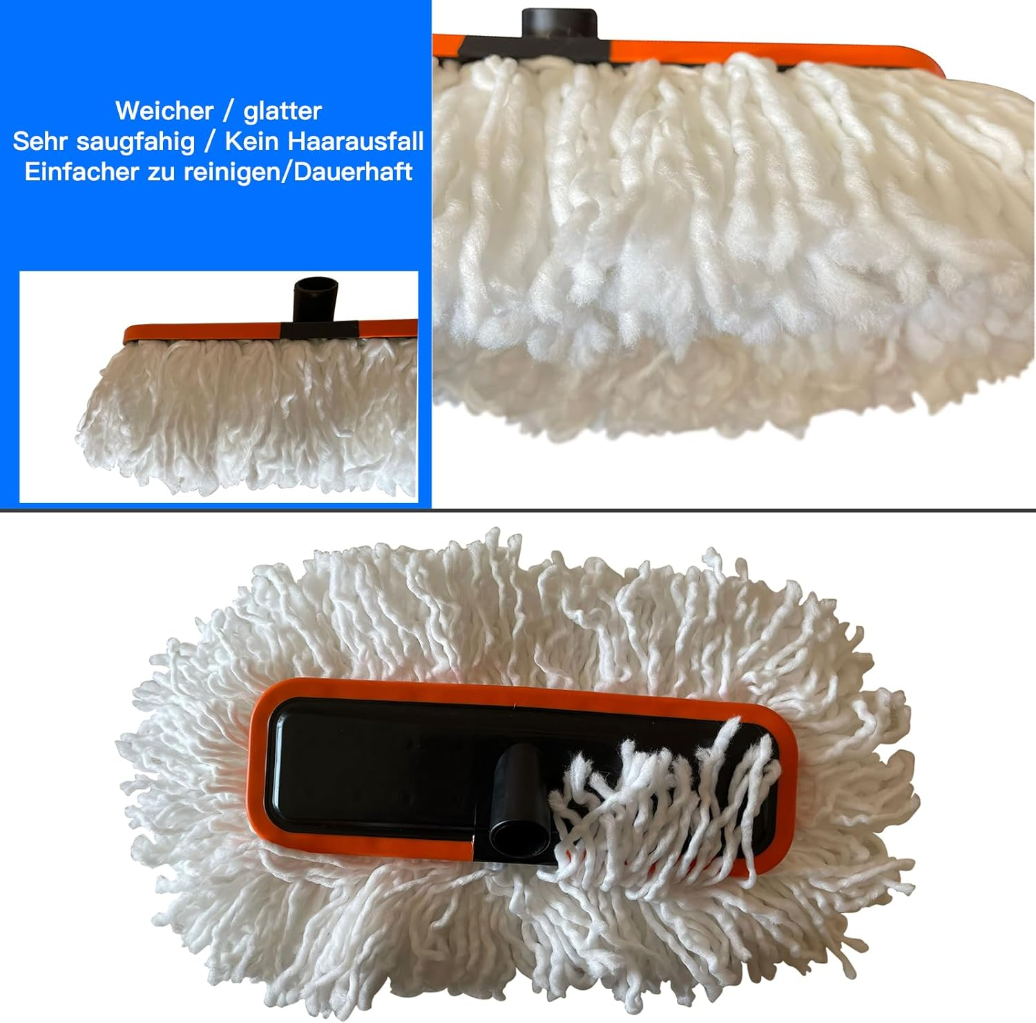 BMDHA Car Wash Brush Long Handle Telescopic Polyester Cotton Soft Brush Will Not Hurt Car Paint 98-155 Cm image number 5