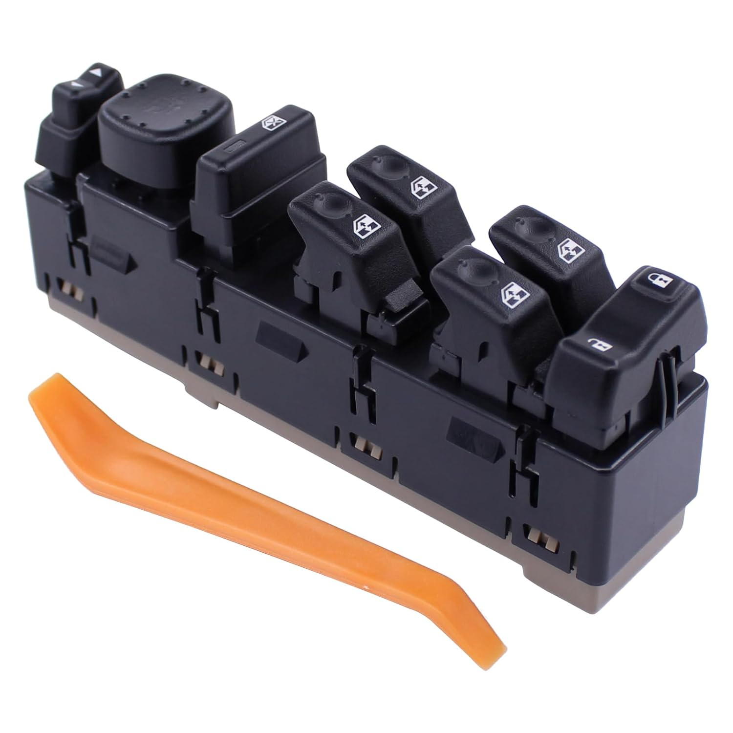 MOTOKU Front Left Master Power Window Control Switch Module Automotive Replacement Part for Hummer H2 2003-2007 with Folding Mirrors Driver Side