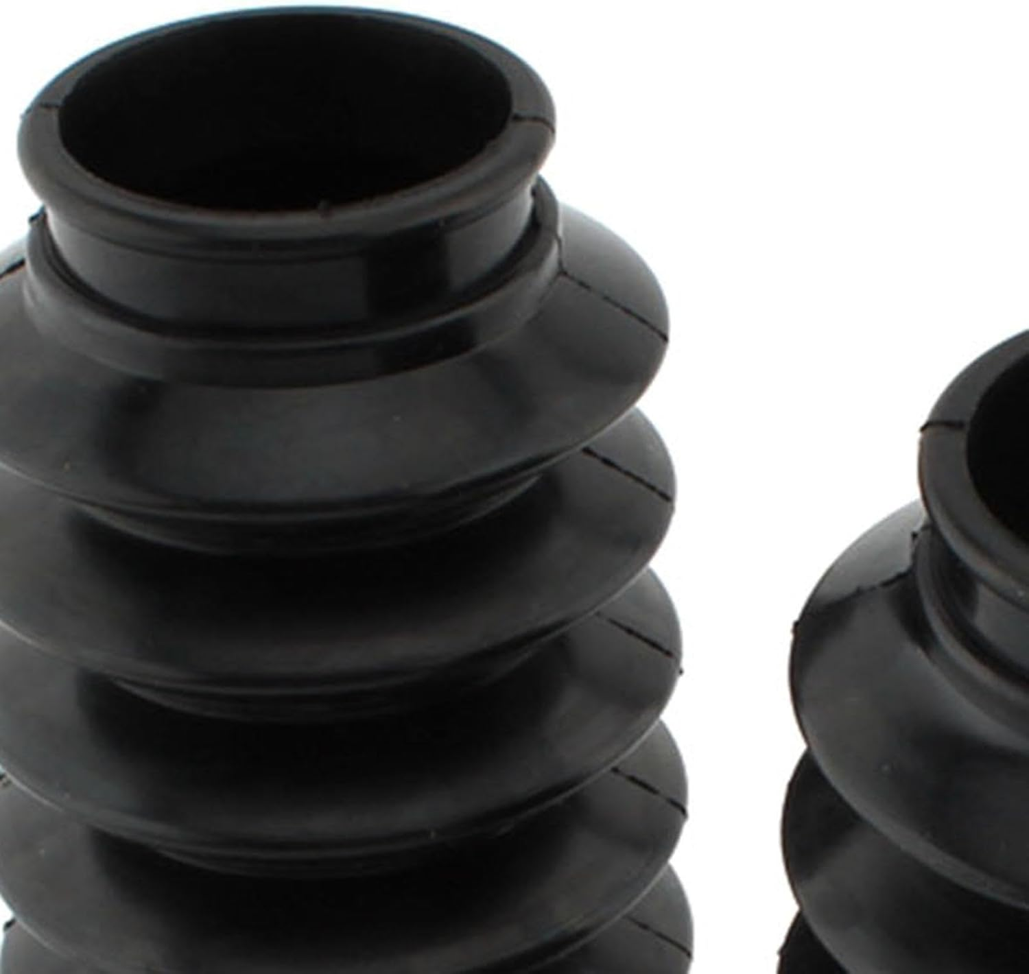 2Pcs Motorcycle Front Fork Covers Rubber Boots Gaiters Replace with Zip Ties,Dust Boots Dust Cover image number 1