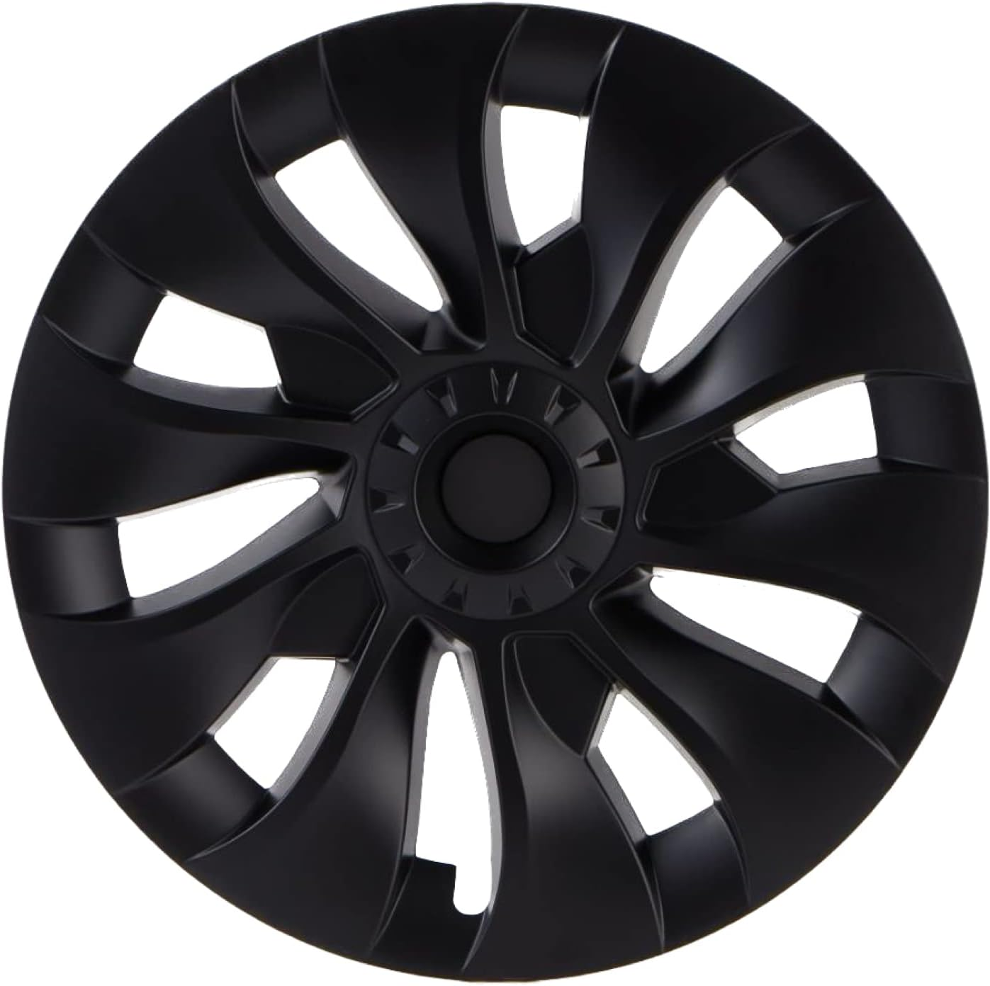 KAVANIC Fits Tesla Model 3 Wheel Cover Hubcap 18 Inch Matte Black Support Logo Range Improvement (1 PCS) Uberturbine Style 2017-2023 Model 3 Aero Wheel Cover Replacement image number 5