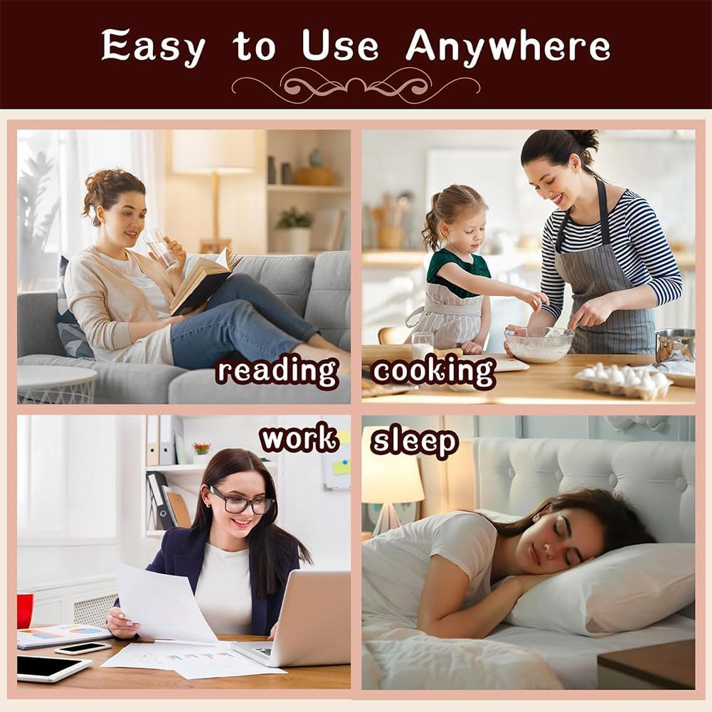 Aufondof Heatless Hair Curler Velvet, 4 Pcs Rollers for Overnight Curls to Sleep In, Overnight Blowout Rods Heatless Curls for Short Long Hair All Hair Types Styling Tools, Brown image number 5