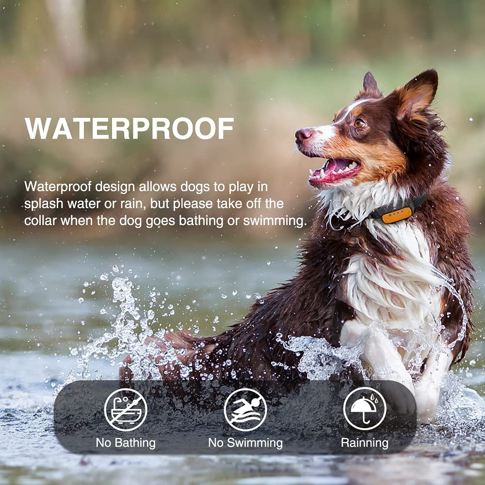 Bubbacare Citronella Spray Collar, Automatic Anti-Bark Training Collar for Dogs, Orange, Nylon, Plastic, Polyester, All Breeds, Anti-Bark Training Feature