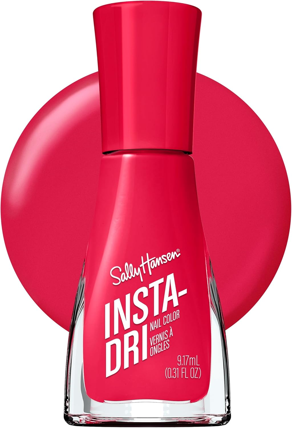 Sally Hansen Insta Dri Nail Polish - Crimson Crush​, Fast-Drying, Vegan Formula, Lasting Color, 9.17Ml image number 1