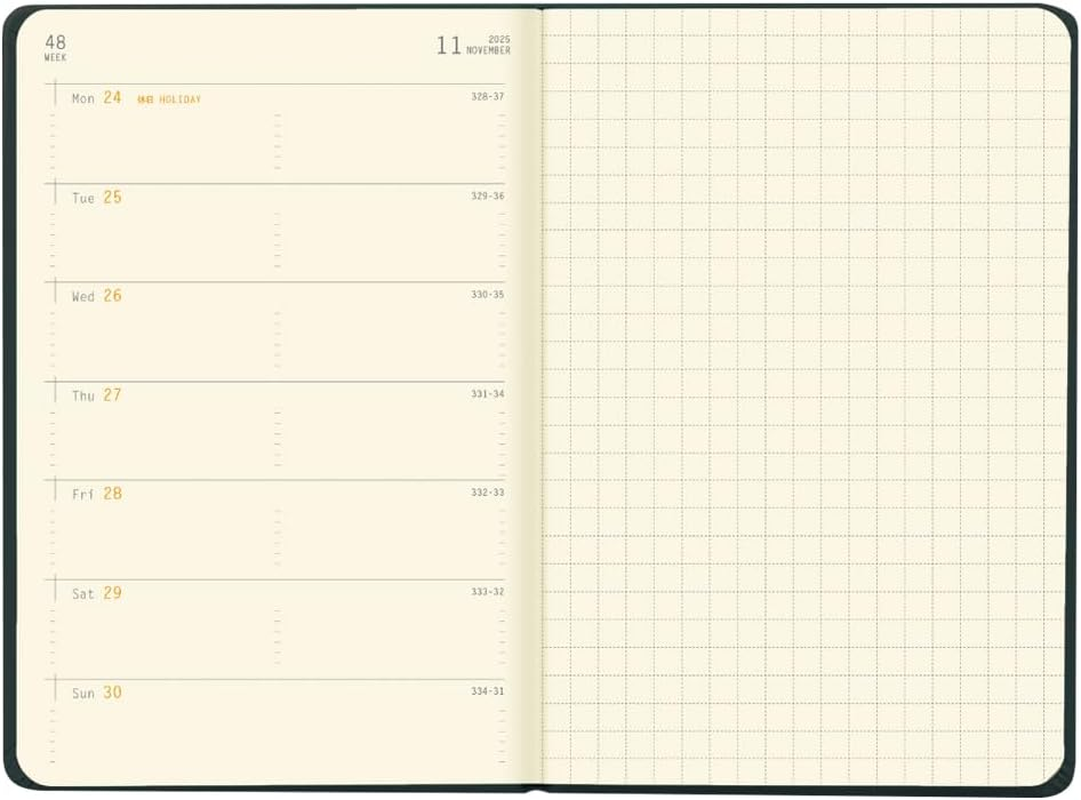 Rhodia Cf117069 Notebook Diary A6 Weekly Left Type Web Planner Weekly Horizontal Black image number 4