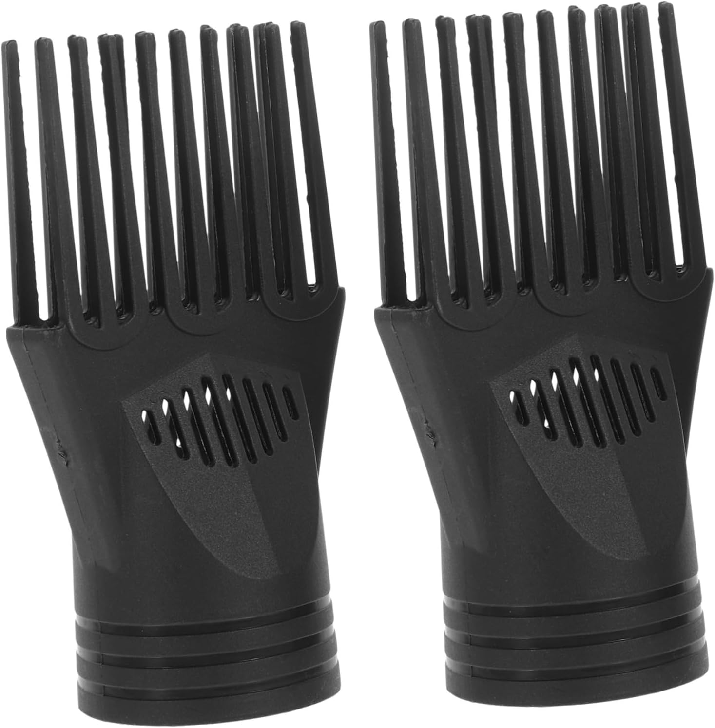 CTIRCHIU 2Pcs Hair Dryer Diffuser Comb Attachment Blow Dryer Nozzle with Uniform Heat Dissipation Lightweight Compact Design for Smooth Styling image number 1