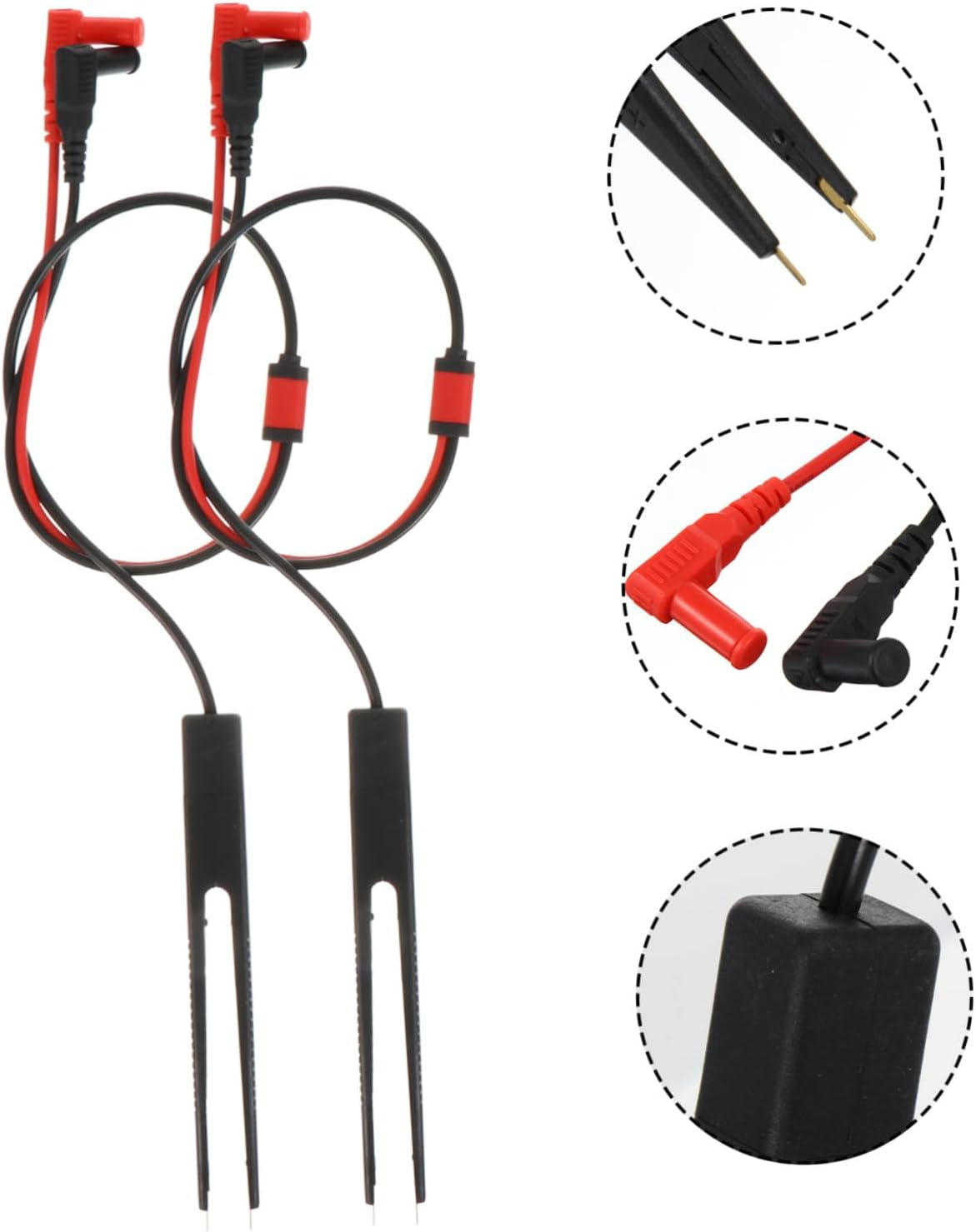 Mobestech 2Sets Multimeter Test Pen Leads Electronic Multimeter Probes Needle Tips Practical Leads for Automotive Test and Voltage Measurement image number 3