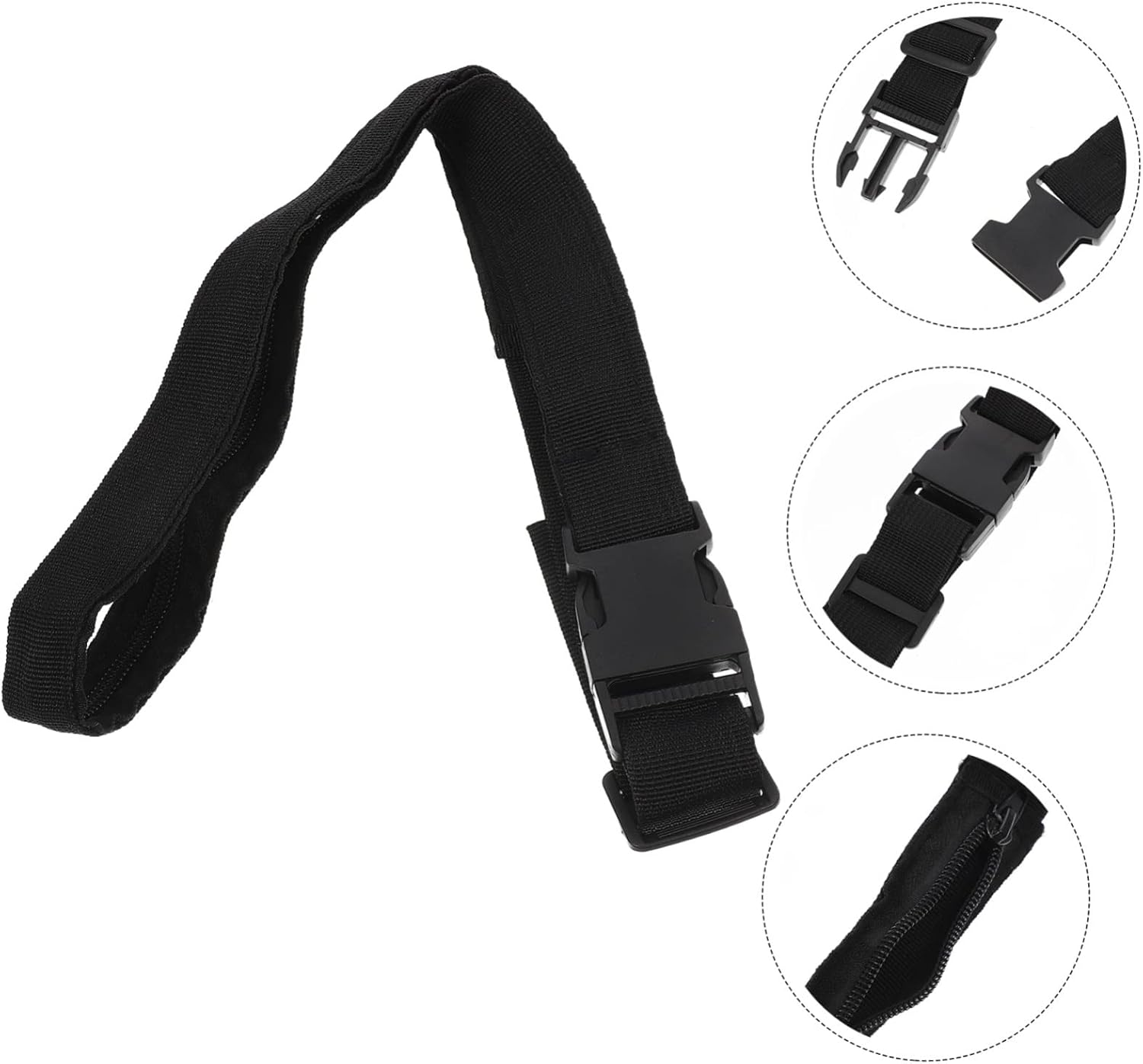 Gatuida Hidden Money Belt for Travel Women and Men, Invisible Waist Wallet Secure Hidden Pocket, Lightweight Adjustable Outdoor Running Travel Belt 120Cm Black image number 3