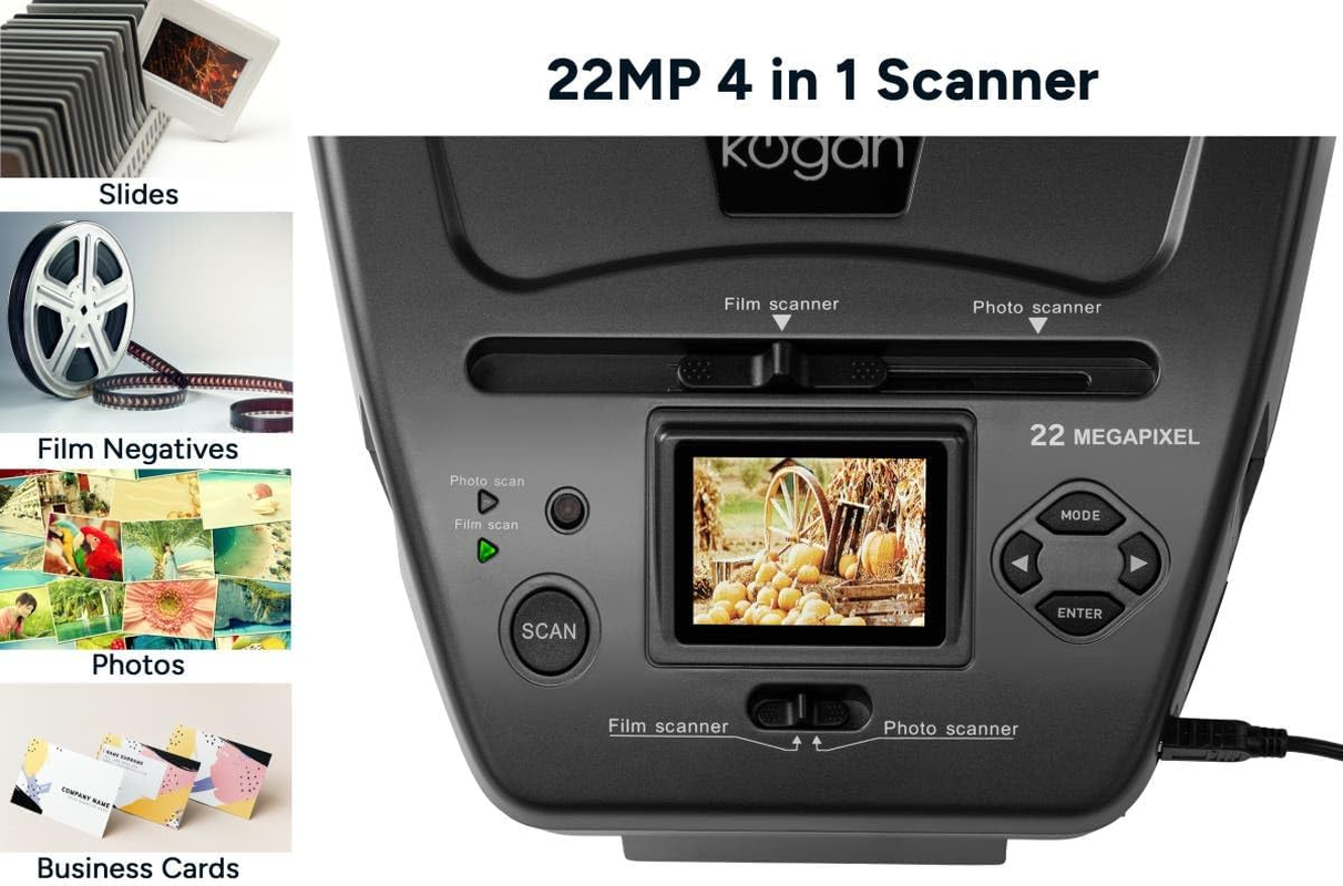 Kogan 22MP Photo and Film Scanner - KA22PFSCNA image number 1