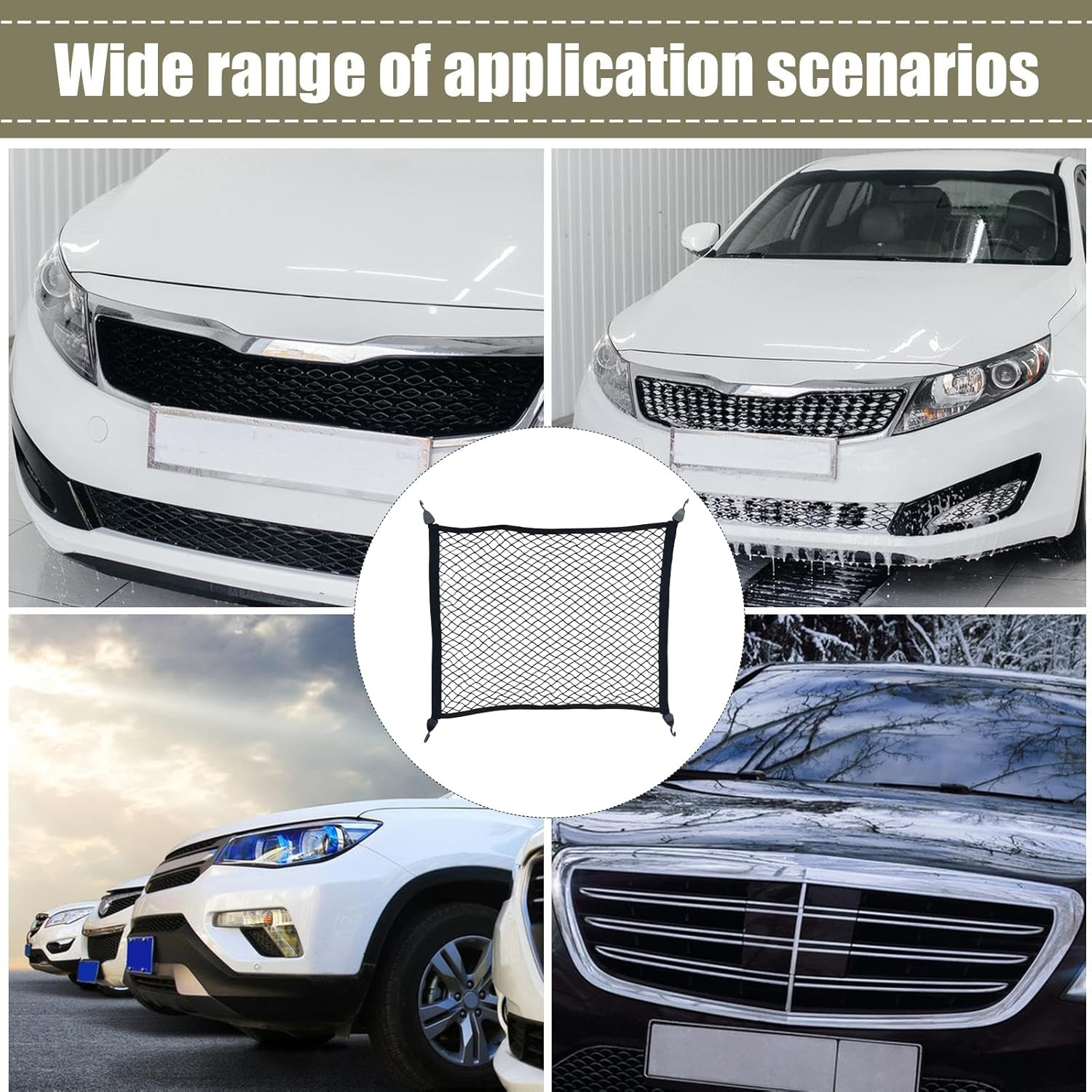 Cargo Net - 60X70Cm Car Boot Net | Automobile Trunk Mesh Organizer Netting | High Elasticity, Space-Saving, Wear Resistant, Automobile Organization for Travel, Camping Gear, and Daily Car Use image number 4