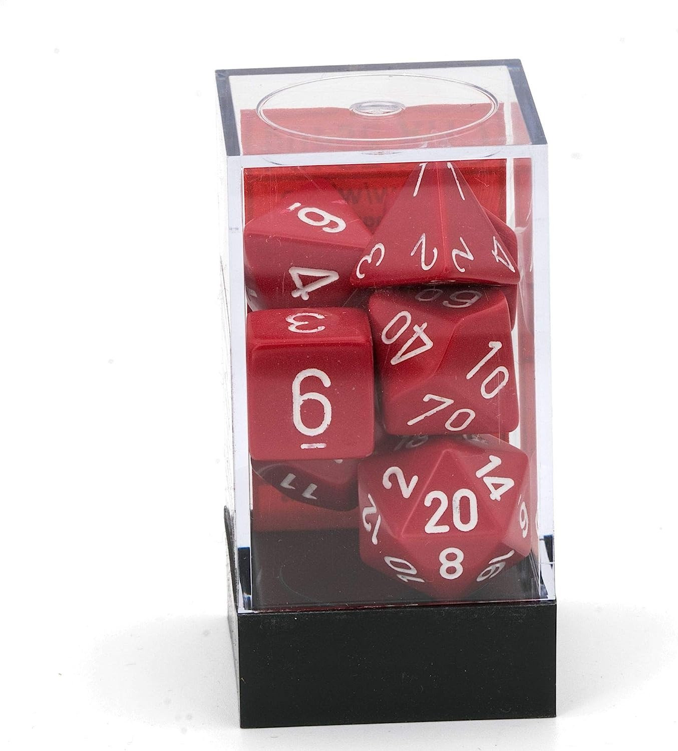 Chessex CHX25404 Dice,Red/White image number 3