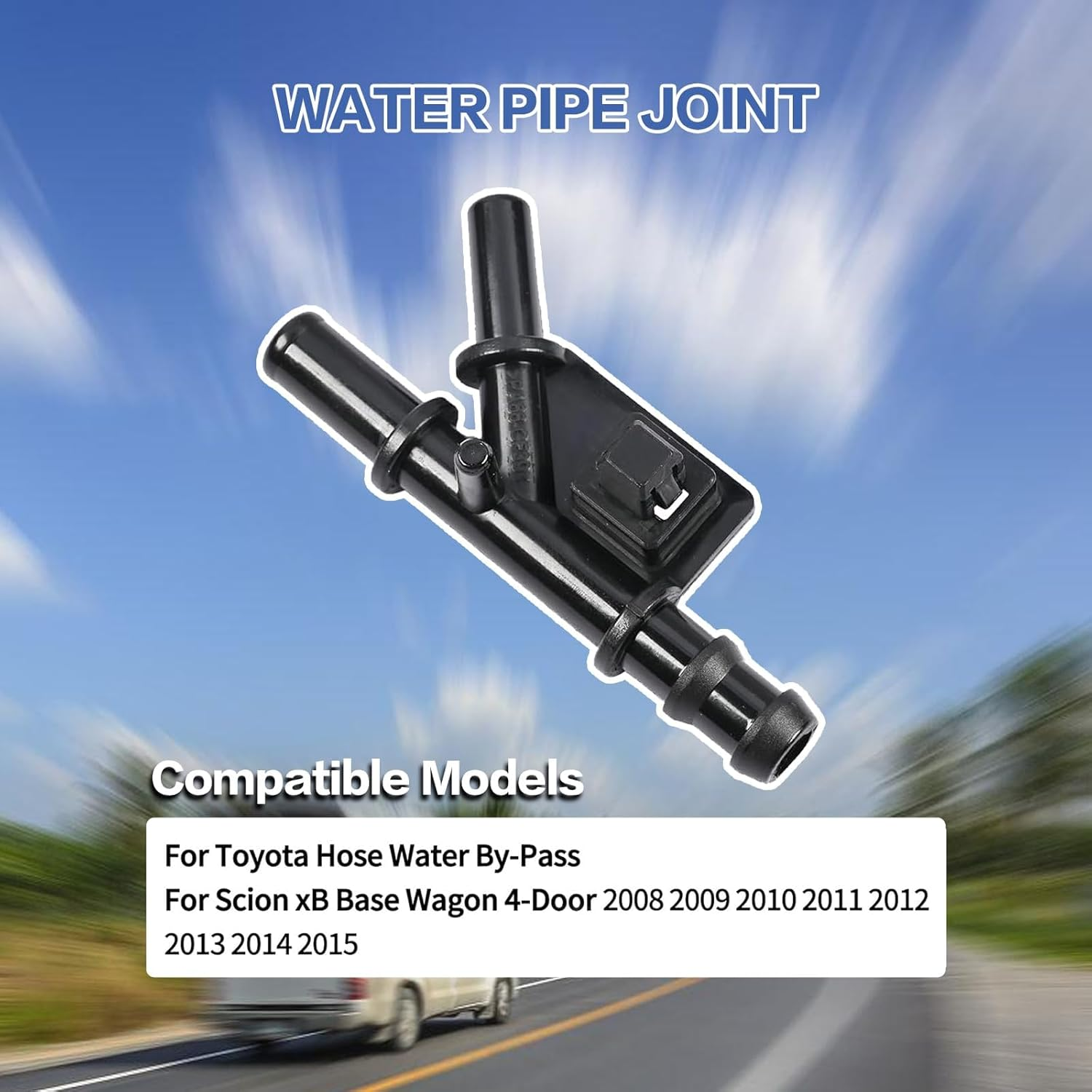 16264-21090 Hose Automobile Water Pipe Joint Connector, Plastic Hose Connector Fit for Toyota Scion Xb 2008-2015, Mark X, Corolla, Rumion, Blade, Auris 2.4L, Hose Water By-Pass Accessories 1626421090 image number 4