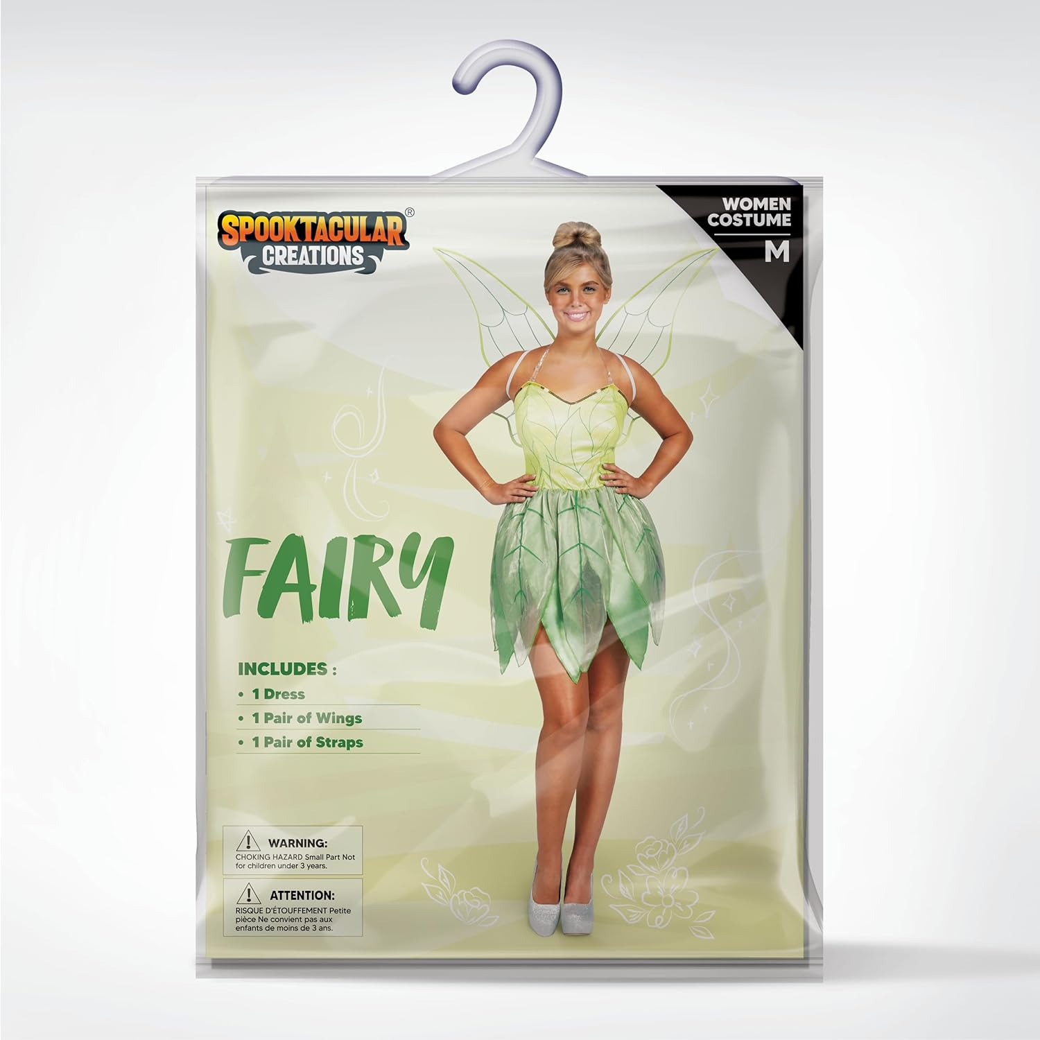 Spooktacular Creations Women Green Fairy Fairytale Dress with Fairy Wings Costume Set for Adult Halloween Costume image number 4