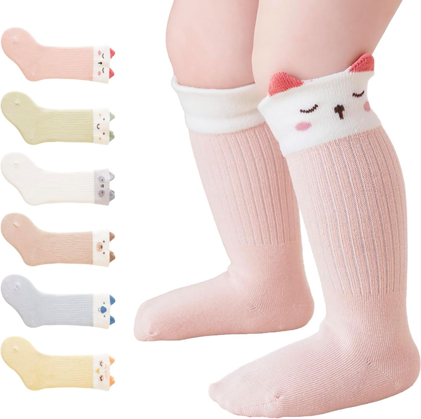 1-3 Years Old Baby Sock Gift Set - 6 Unique Pairs, Cute & Funny Unisex Gifts for Baby Showers & Registries image number 1