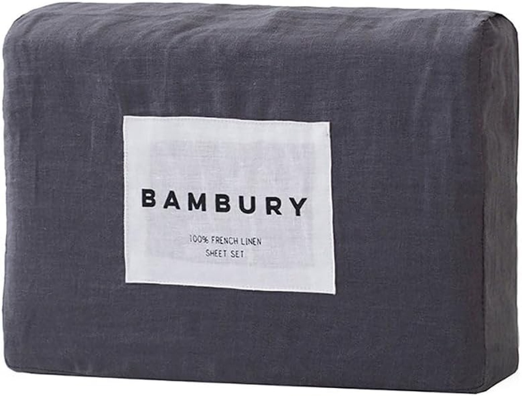 Bambury Linen Sheet Set, King Bed, Hazel